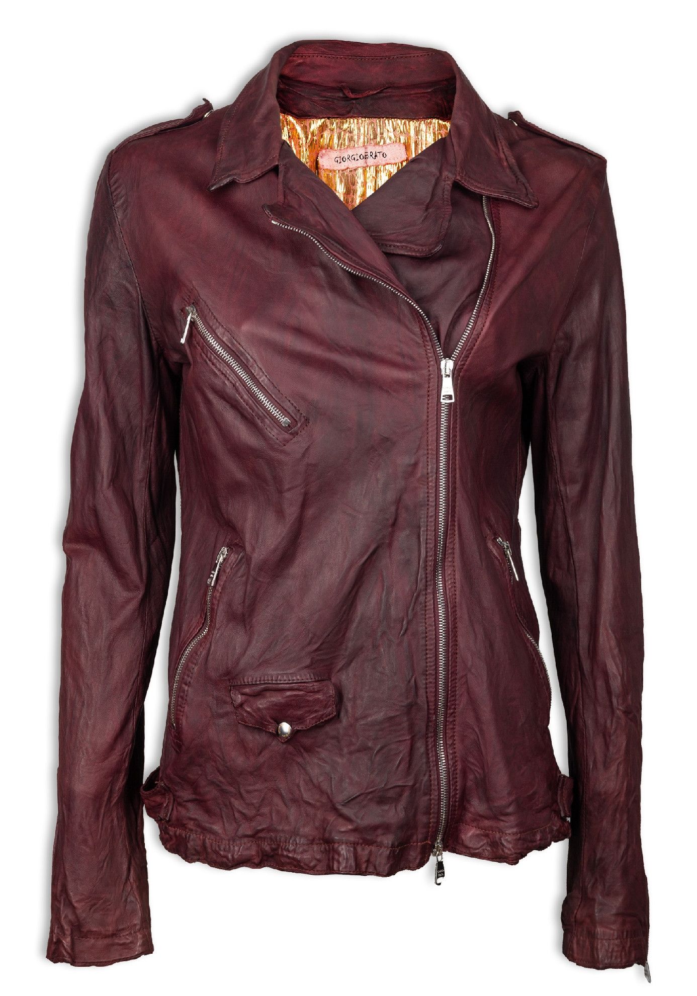 Giorgio Brato Giorgio Brato Sheep Skin Leather Biker Jacket Size M / US 6-8 / IT 42-44 - 19 Thumbnail