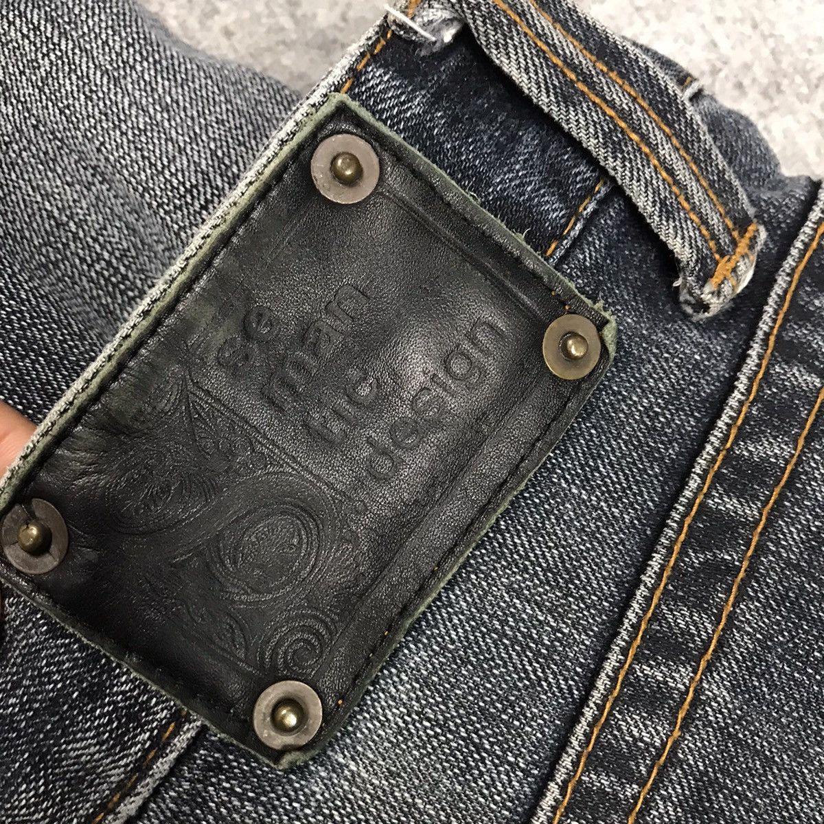 Hysteric Glamour × Japanese Brand FLARE SEMANTICDESIGN DISTRESSED DENIM BOOTCUT PANTS Size US 30 / EU 46 - 17 Thumbnail