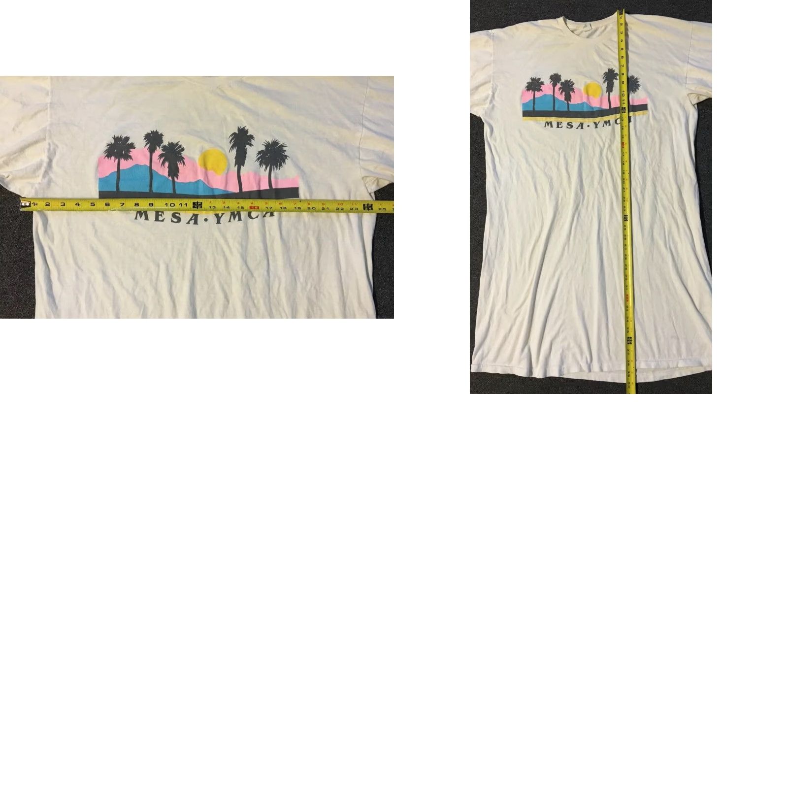 Vintage VINTAGE Mesa Arizona YMCA Sleeping Shirt 80s Desert USA White One Size Unisex Adults Single Stitch Size US M / EU 48-50 / 2 - 8 Thumbnail
