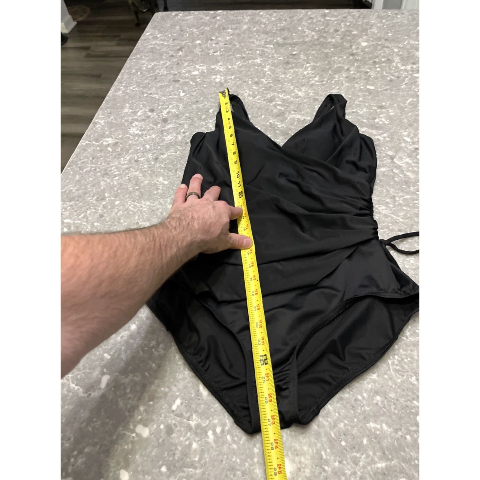 Vintage Miraclesuit One Piece Swimsuit Womens Razzle Dazzle Eclat Black 12 Stretch Size ONE SIZE - 3 Thumbnail