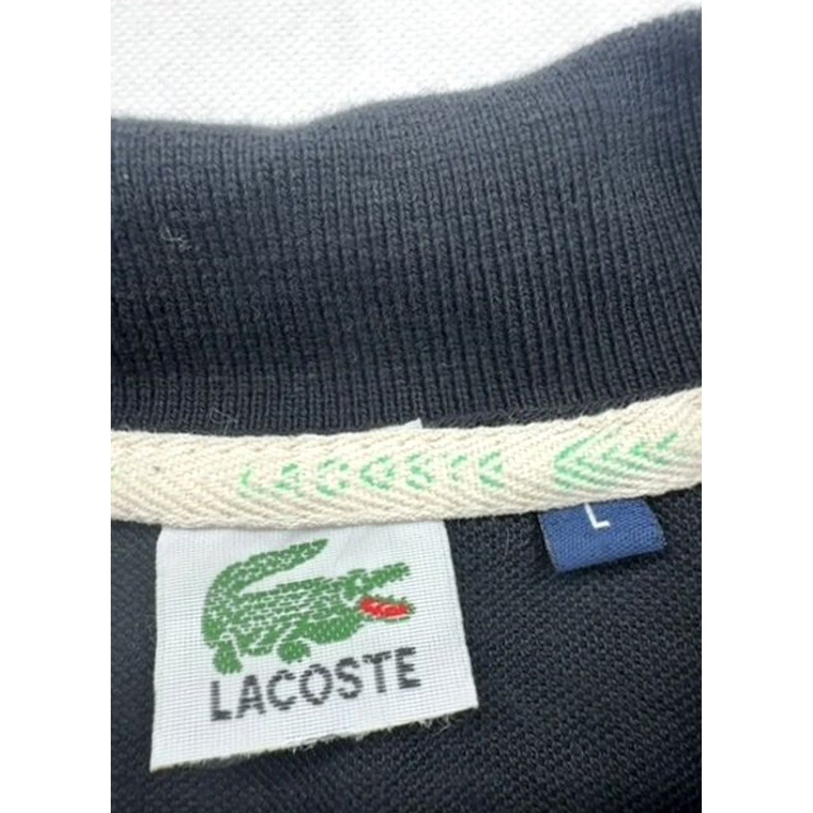Lacoste Lacoste L.12.12 Navy Short Sleeve Polo Shirt L 100% Cotton Pique Polo Shirt Men Navy solid 100% Cotton L.12.12 Size US L / EU 52-54 / 3 - 3 Thumbnail
