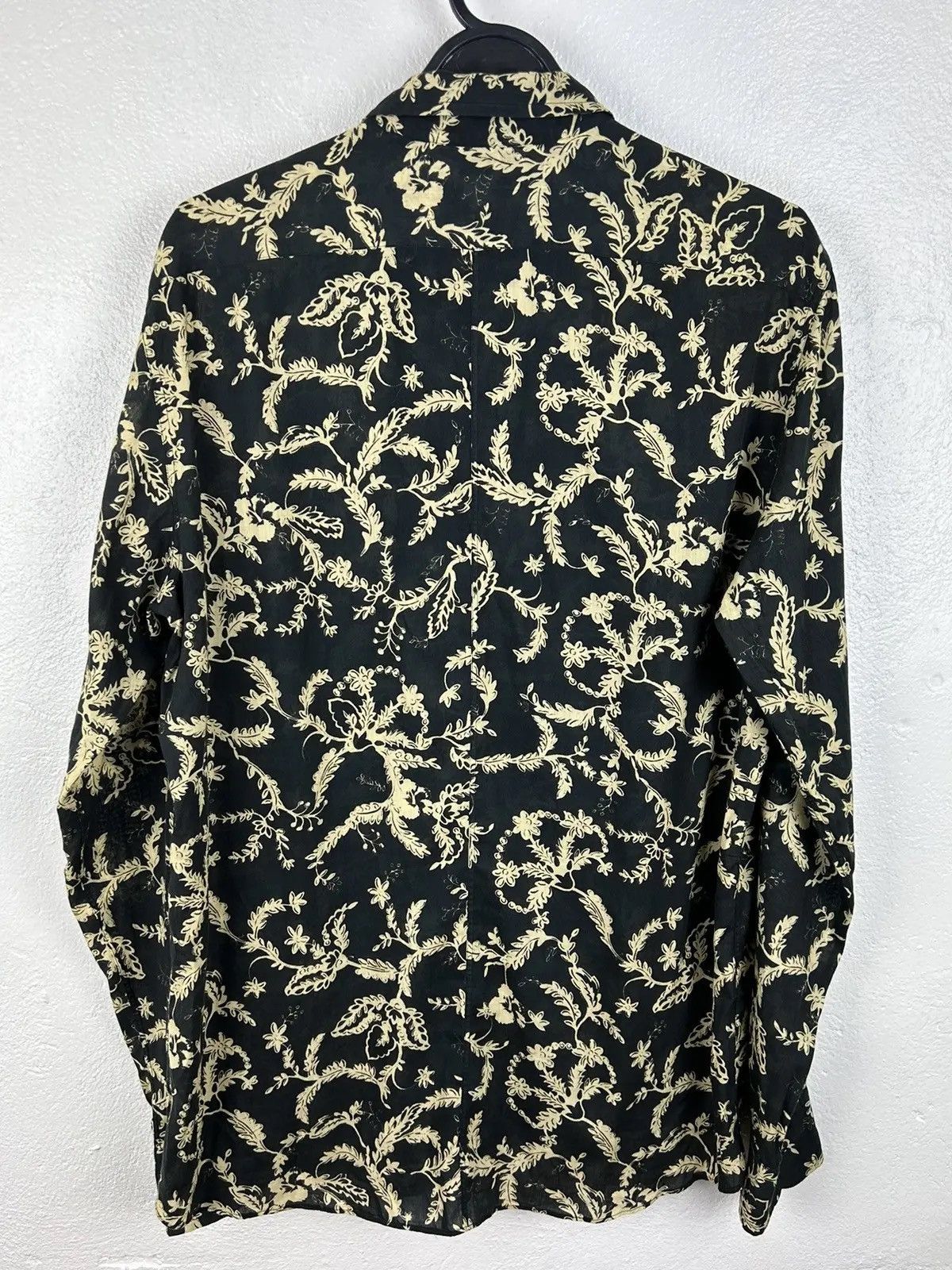 Dries Van Noten Dries Van Noten Floral Leaves Ornament Long Sleeve Shirt Size US L / EU 52-54 / 3 - 5 Thumbnail