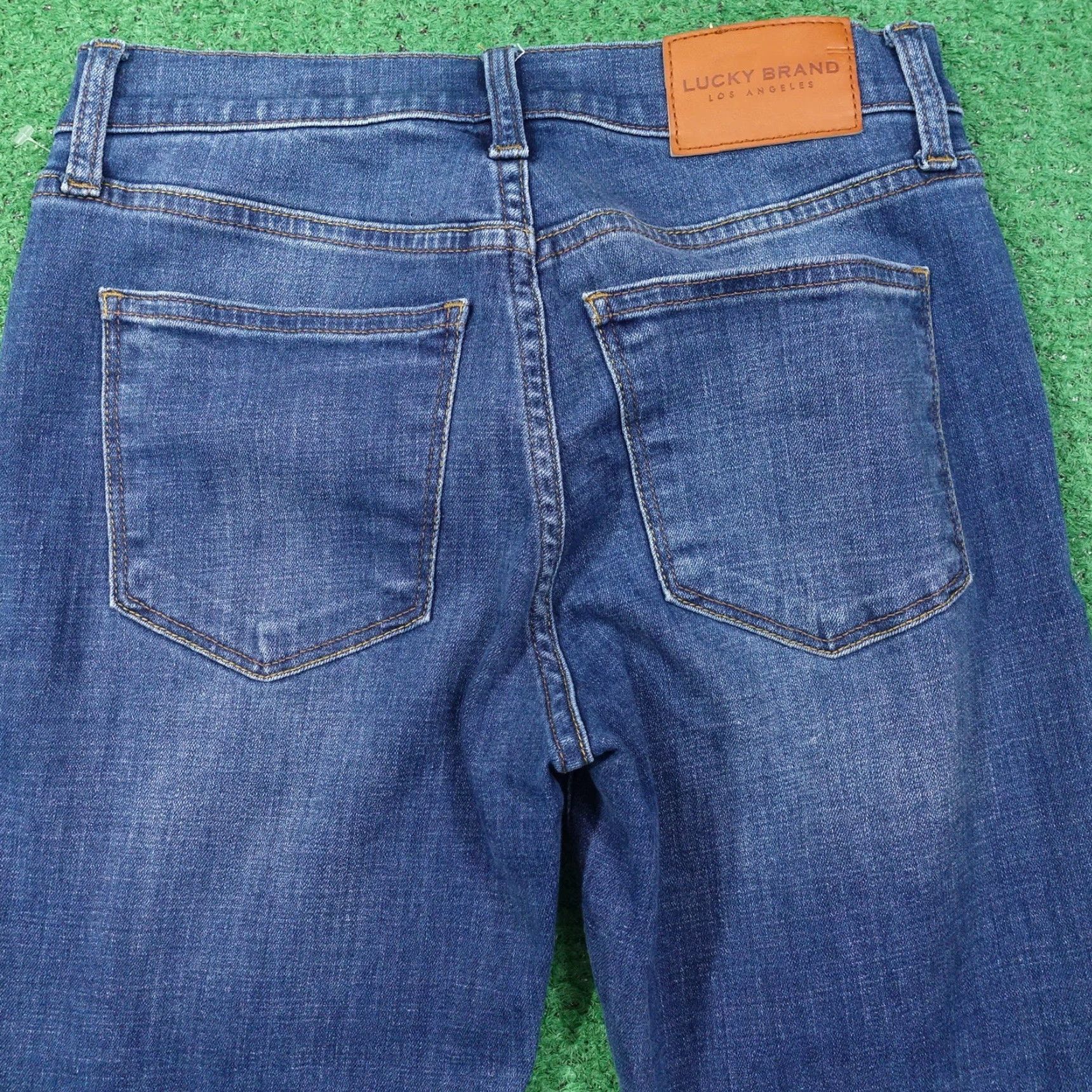 Lucky Brand Lucky Brand Jeans Womens 4 27 Blue Mid Rise Crop Ava Stretch Denim Skinny -P2 Size 27" / US 4 / IT 40 - 5 Thumbnail