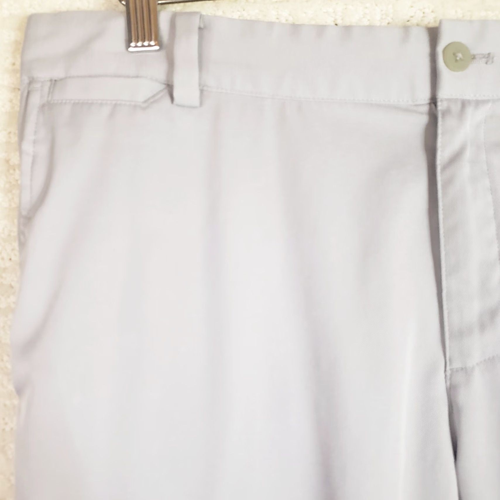 Nike Nike Dri-Fit Golf Pants Mens 34x32 Gray Flat Front Chino Slim Regular Waist 34 Inseam 32 Logo Button Pockets Size US 34 / EU 50 - 4 Thumbnail