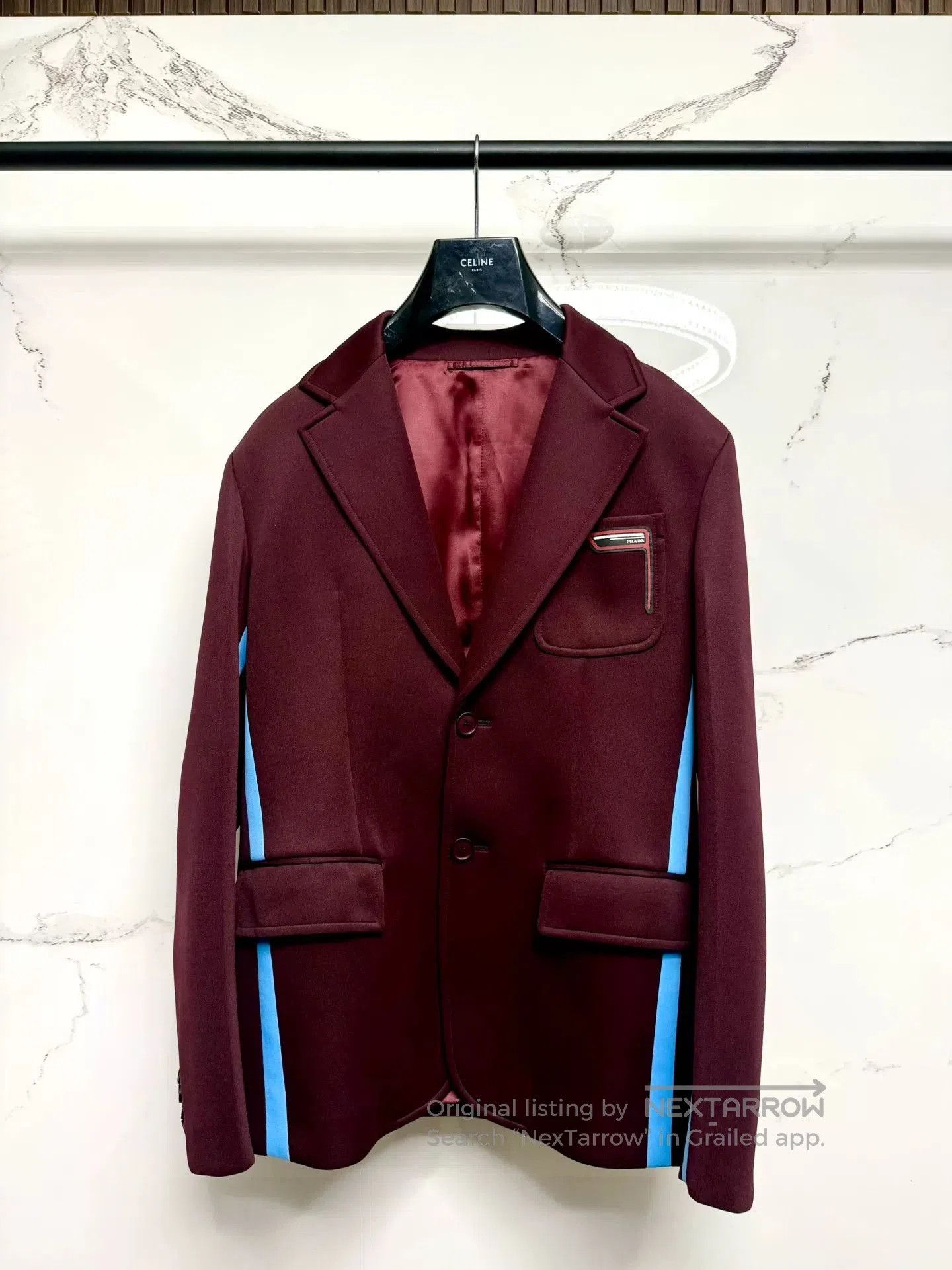 Prada Prada 19SS Runway Space Cotton Logo Blazer. Size US S / EU 44-46 / 1 - 1 Thumbnail