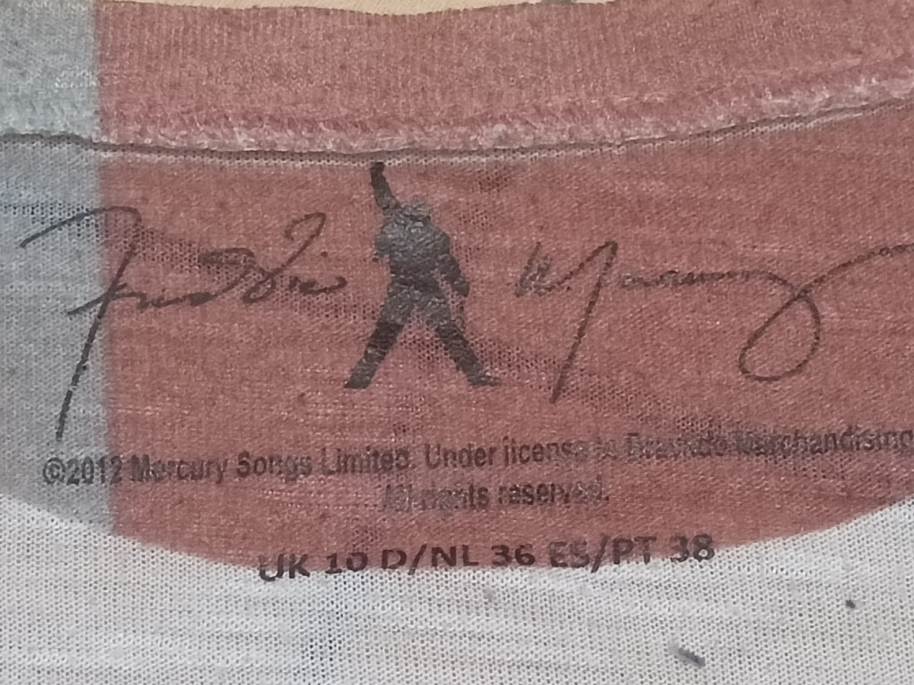 Band Tees FREDDIE MERCURY ©2012 SLEEVELESS SHIRT Size M / US 6-8 / IT 42-44 - 2 Thumbnail