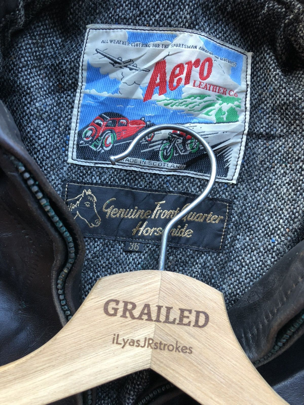 Aero Leathers Vintage Aero Leathers Genuine Horsehide Motorcycle Jacket Size US M / EU 48-50 / 2 - 20 Thumbnail