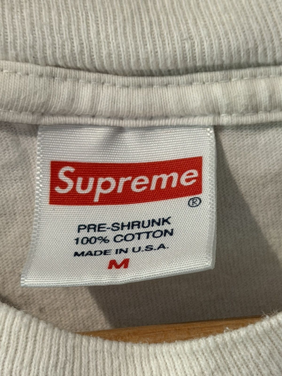 Supreme Supreme experientia White tee. Blue Logo. Mens size Medium. Size US M / EU 48-50 / 2 - 3 Thumbnail
