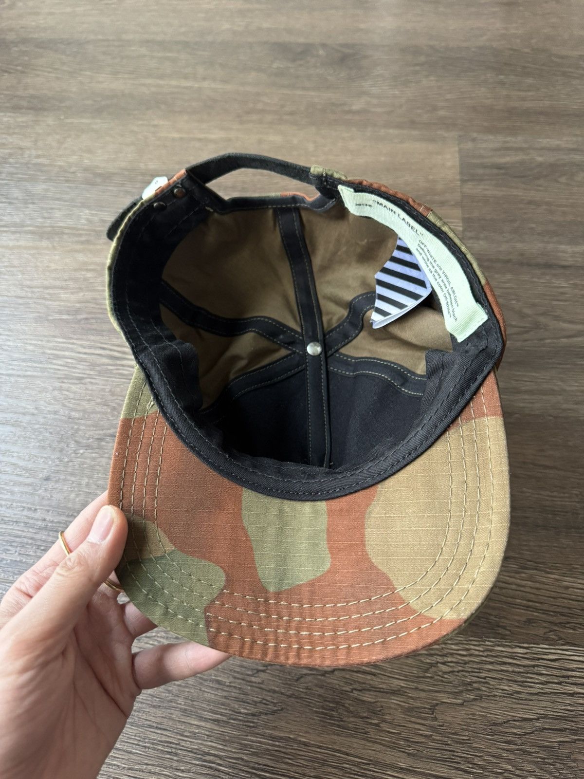 Off-White Off White Camo Stripe Hat Virgil Abloh Size ONE SIZE - 5 Thumbnail