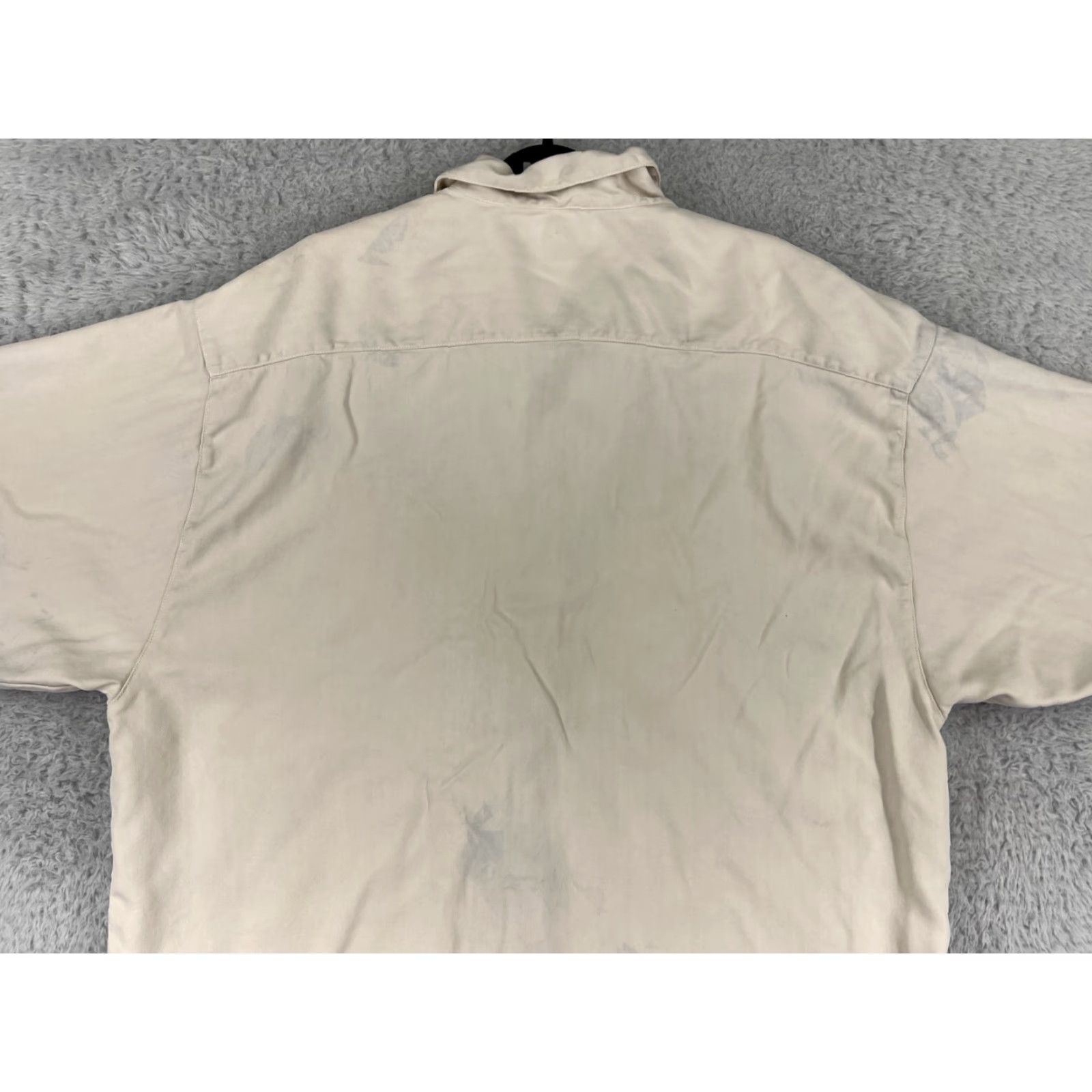 Tommy Bahama Tommy Bahama Shirt Mens XL Beige Silk Hawaiian Button-Up Shirt Size US XL / EU 56 / 4 - 6 Thumbnail