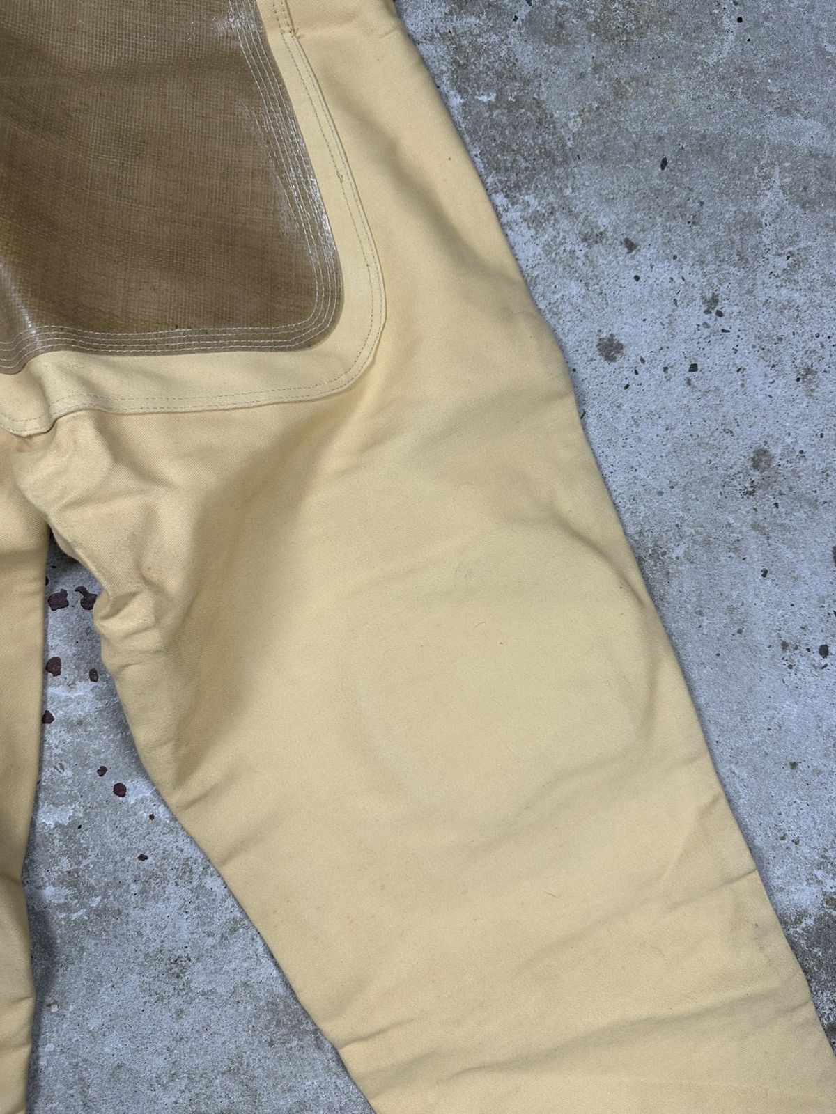 Le Laboureur Vintage 80/90s Yellow Workwear Double Knee Pants Size US 32 / EU 48 - 13 Thumbnail