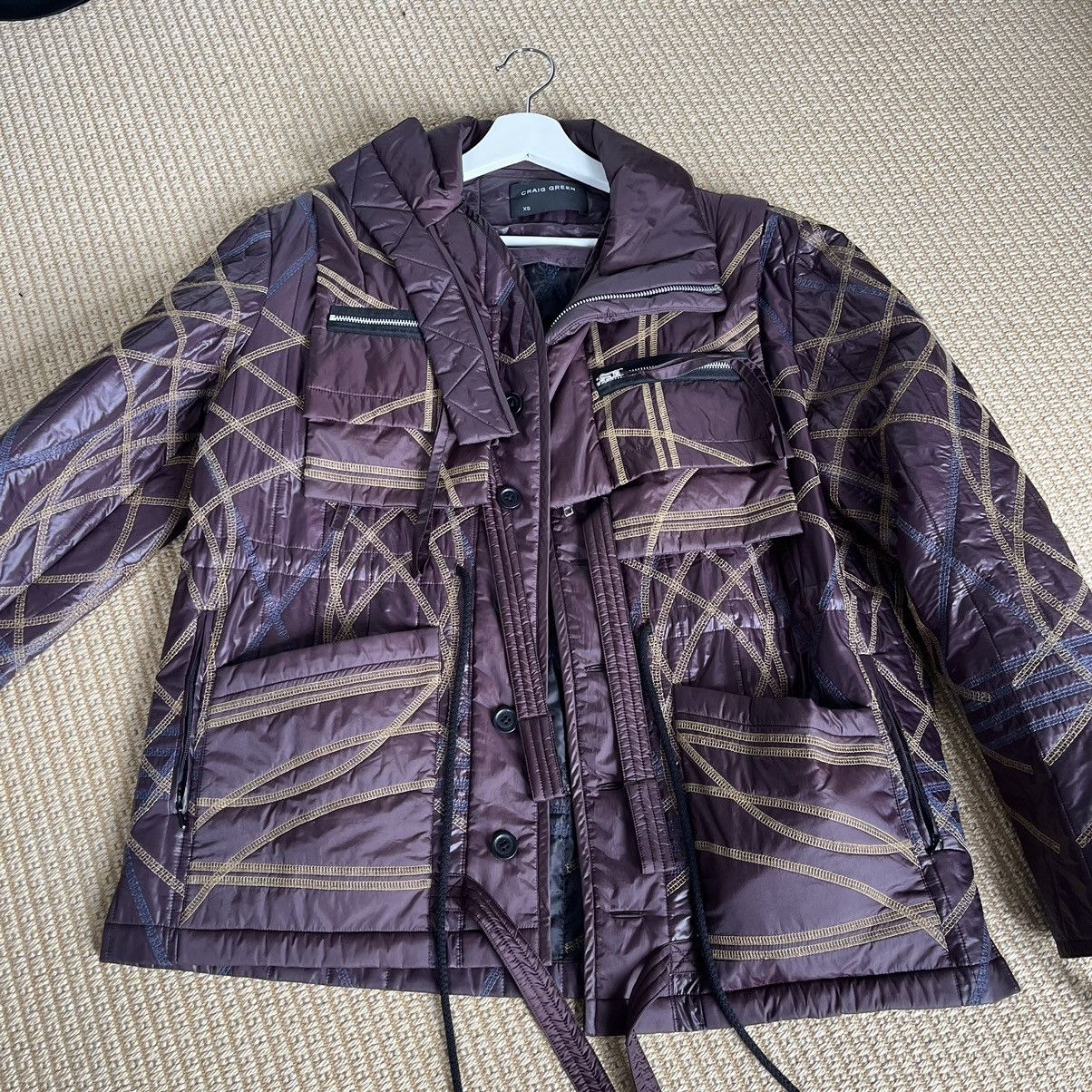 Craig Green Craig Green Embroidered Quilted jacket w Removable collar Size US XS / EU 42 / 0 - 3 Thumbnail