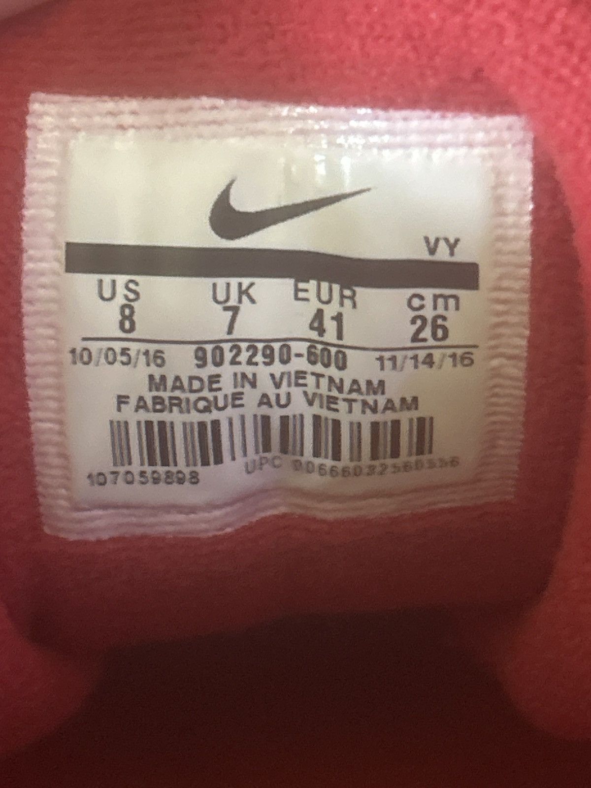 Nike × Supreme ✅Supreme Uptempo Varsity Red 8M Size US 8 / EU 41 - 16 Thumbnail