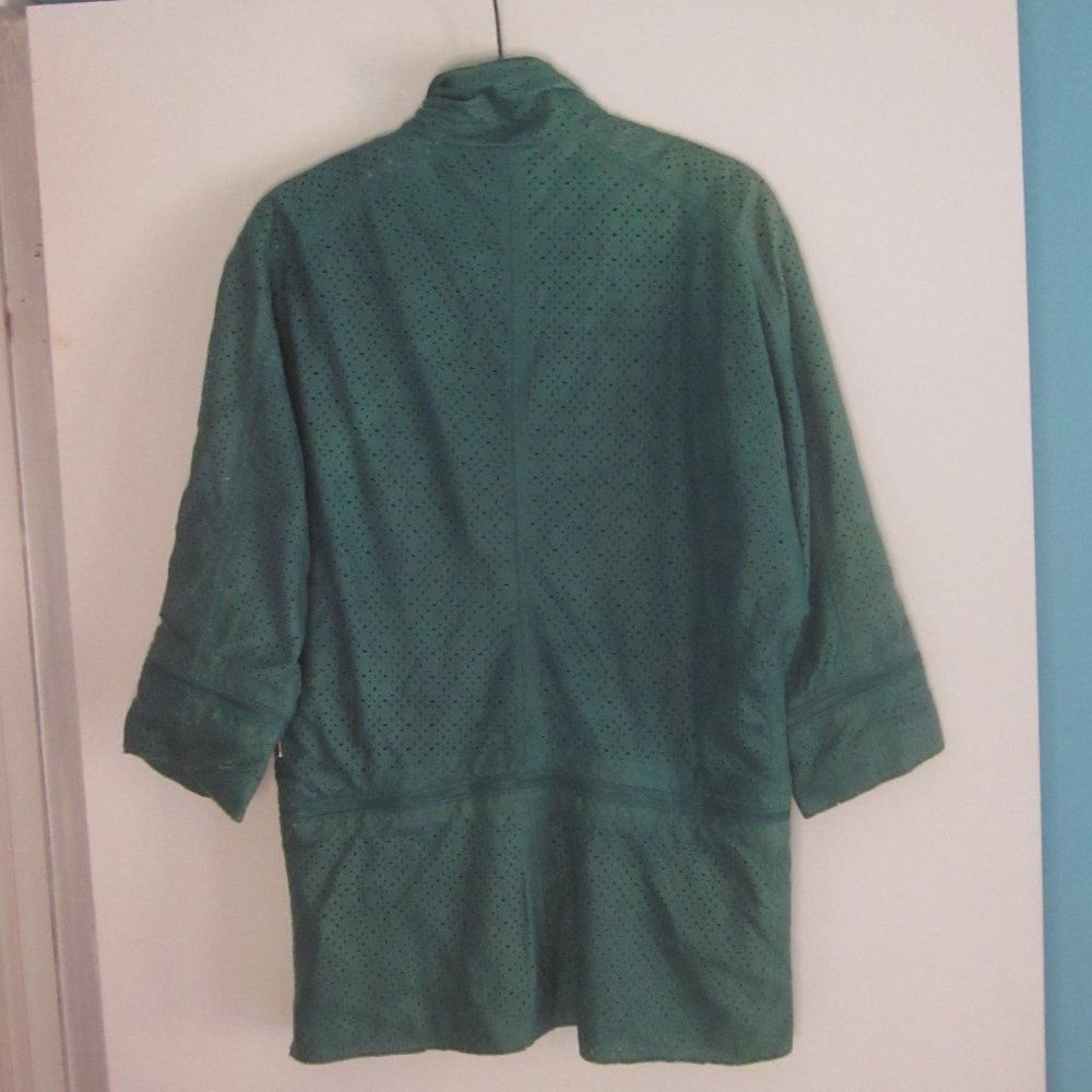Other Alpine Stars By Denise Focil Green Leather Jacket Size S Size S / US 4 / IT 40 - 5 Thumbnail