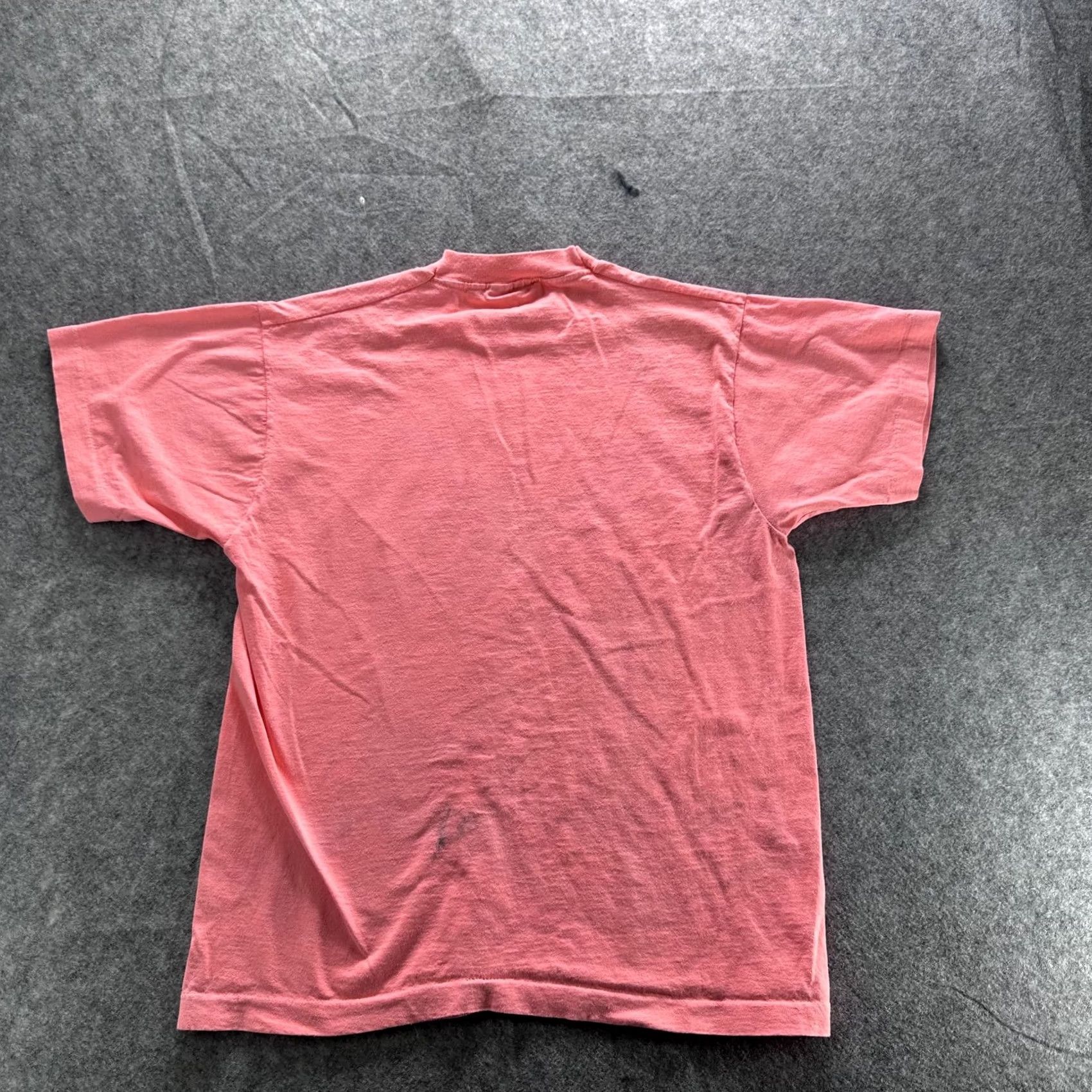Vintage Screen Stars Best Shirt Mens L Pink Solid Crewneck Cotton Polyester Jersey T-Shirt Size US L / EU 52-54 / 3 - 7 Thumbnail