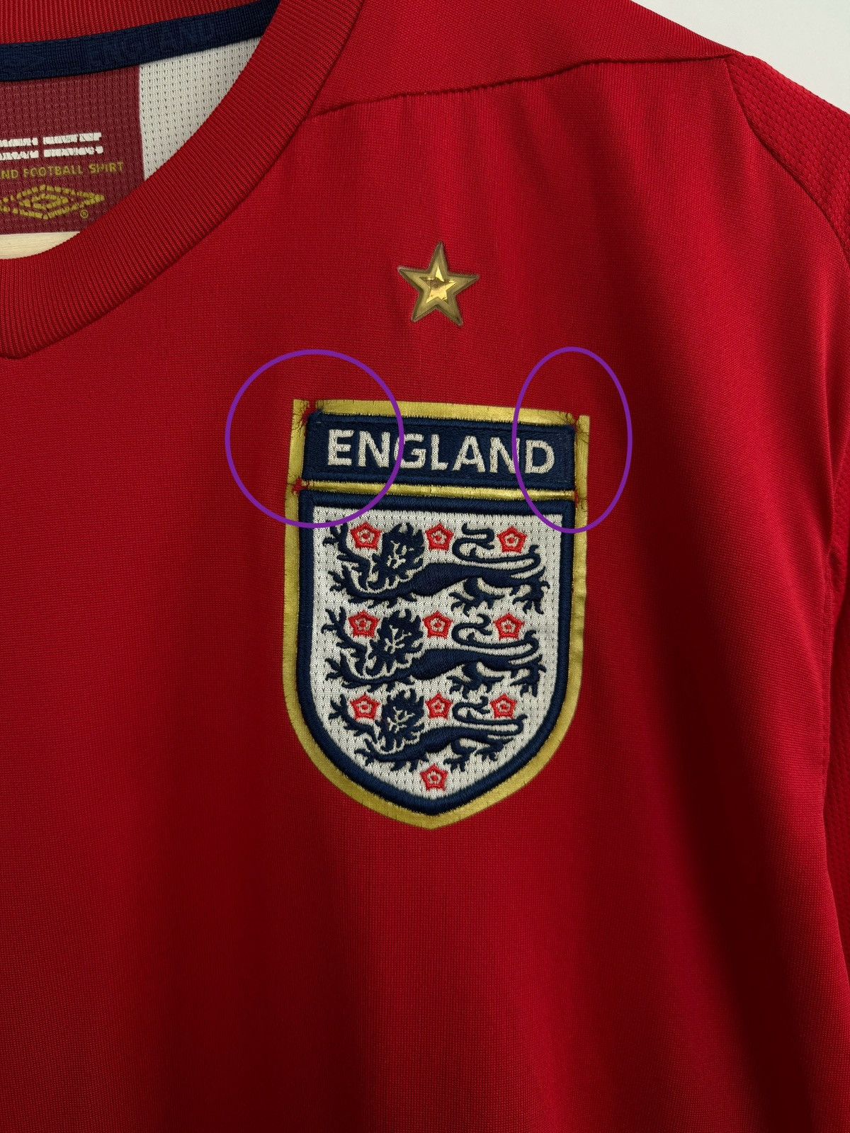 Umbro 🏴󠁧󠁢󠁥󠁮󠁧󠁿 Vintage 2006 England Umbro Soccer Jersey Training T-Shirt Size US L / EU 52-54 / 3 - 14 Thumbnail