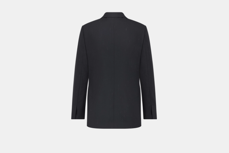 Dior o1w1db10525 393C20 Classic Jacket in Navy Blue Size US M / EU 48-50 / 2 - 2 Thumbnail