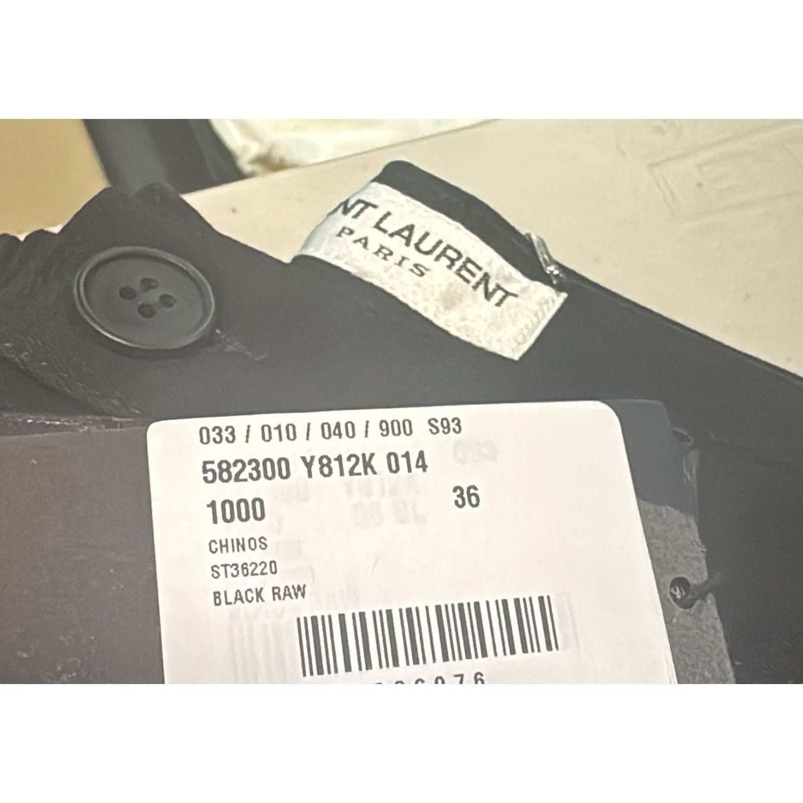 Saint Laurent Paris o1rshd1 Slim Fit Cotton Chino Pants in Black Size US 36 / EU 52 - 22 Thumbnail