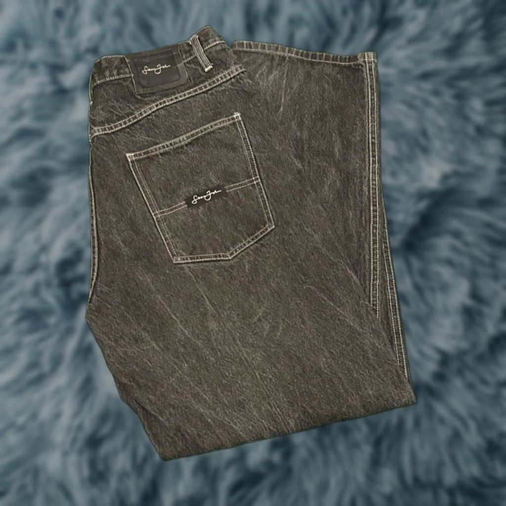 Sean John VINTAGE Sean John Baggy Jeans Dark Wash 36x32 Mens Grunge Skater Y2K Wide-Leg Jeans VTG Mens Size 36 Dark Wash Black Size US 36 / EU 52 - 1 Thumbnail