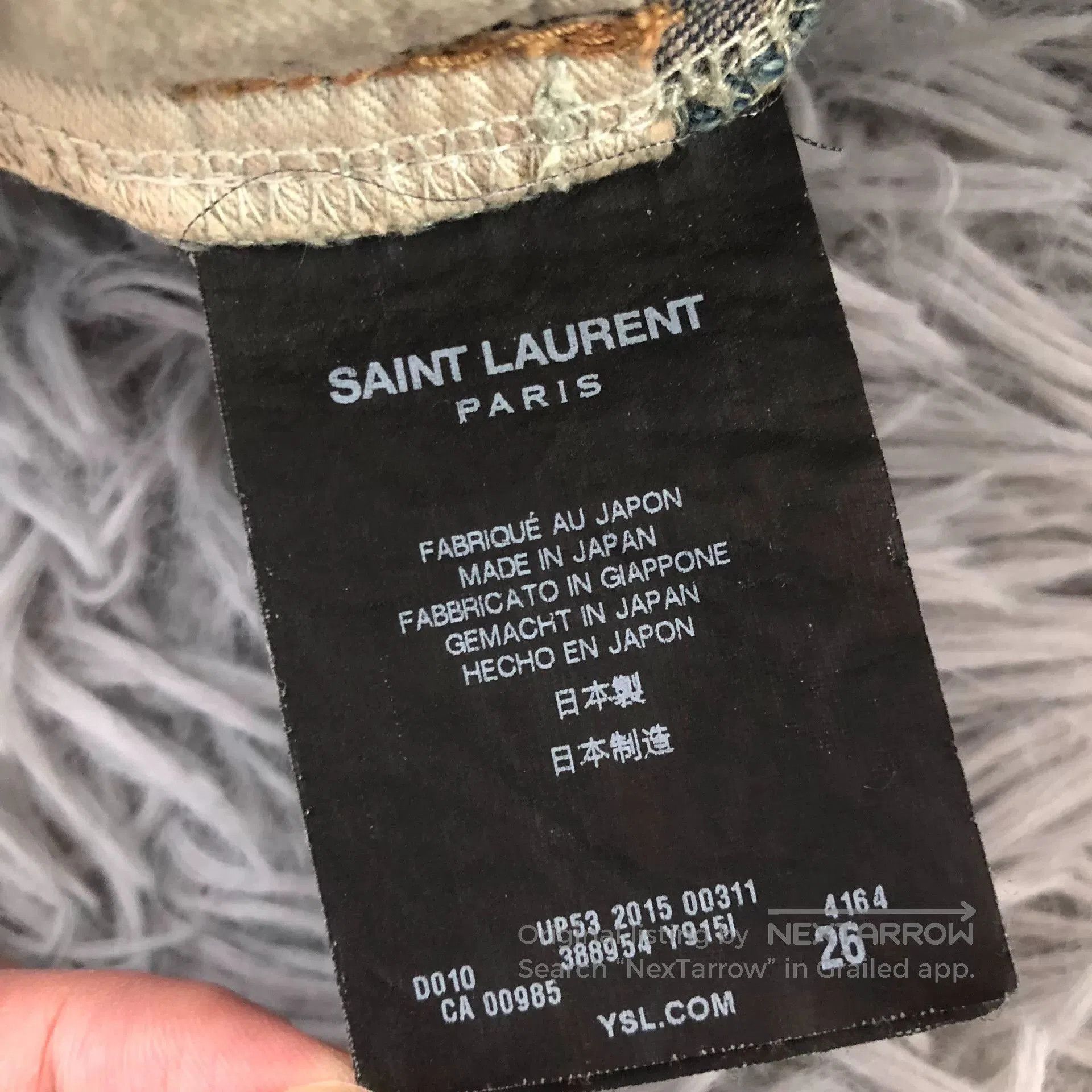 Saint Laurent Paris Saint Laurent 15SS Washed Jeans. Size 26" / US 2 / IT 38 - 6 Thumbnail
