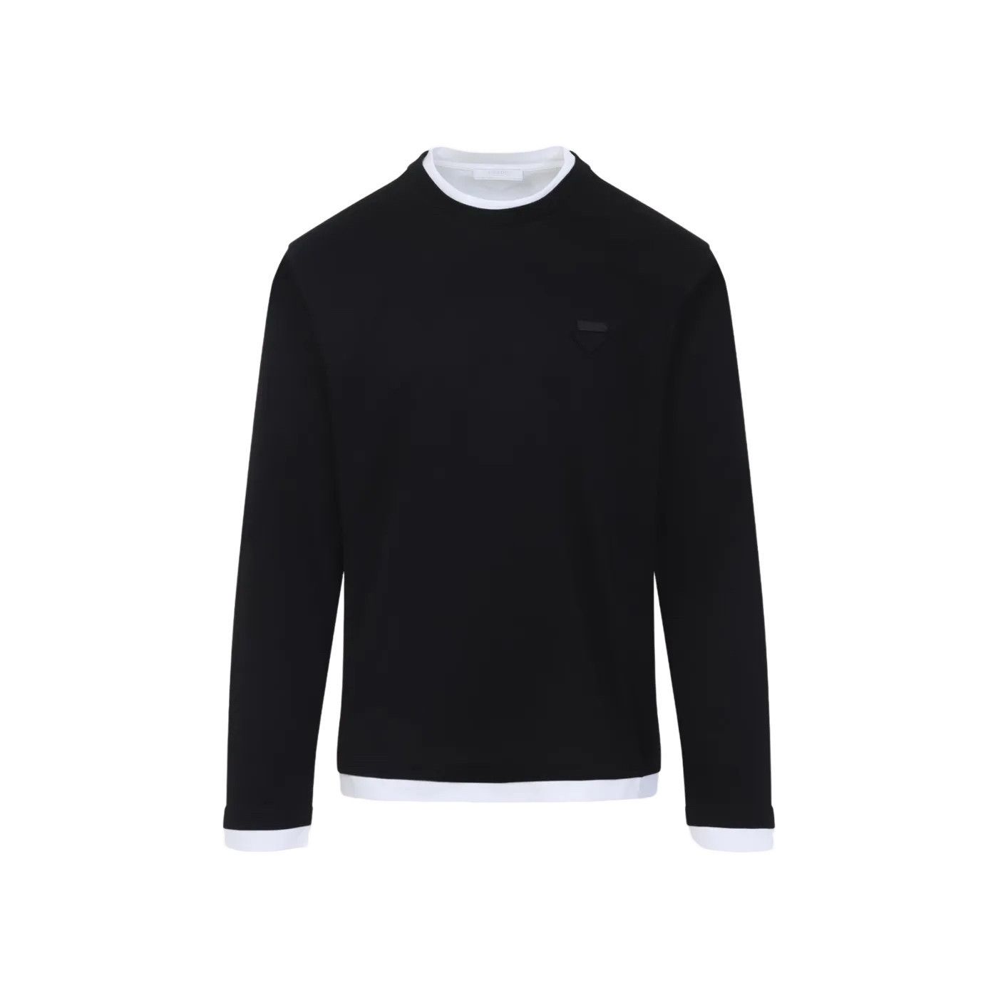 PRADA Black Wool Sweater New )