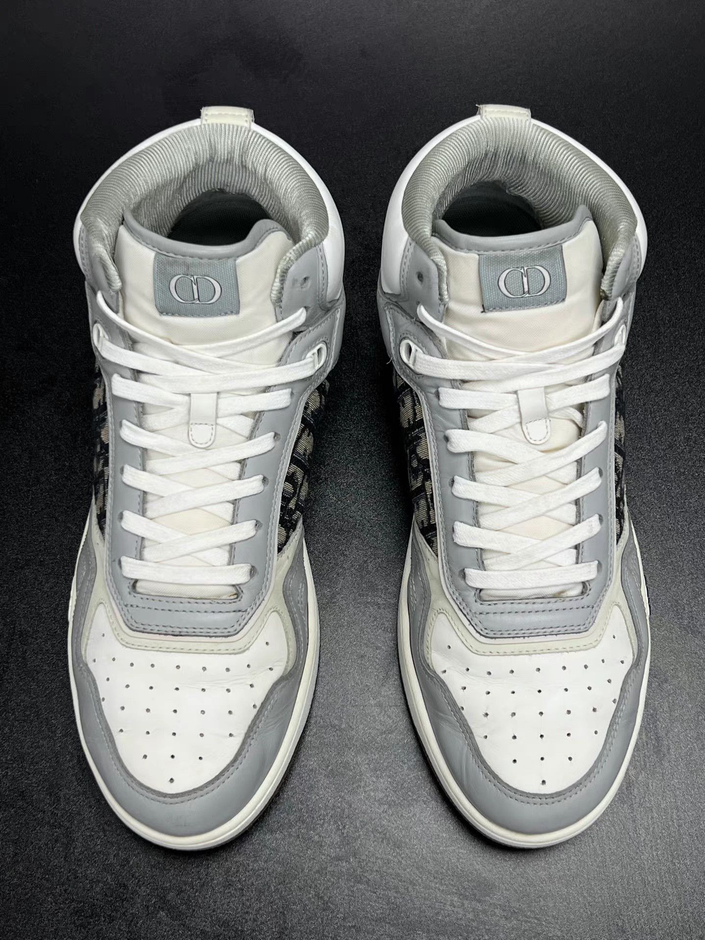 Dior DIOR B27 High-Top Gray White K15 Size US 11 / EU 44 - 3 Thumbnail