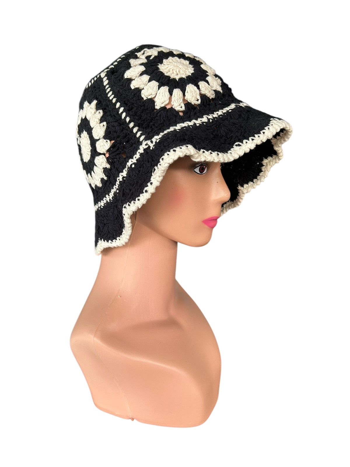 Japanese Brand × Kapital × Vintage Crochet Knitted handmade Bucket Hats Size ONE SIZE - 6 Thumbnail