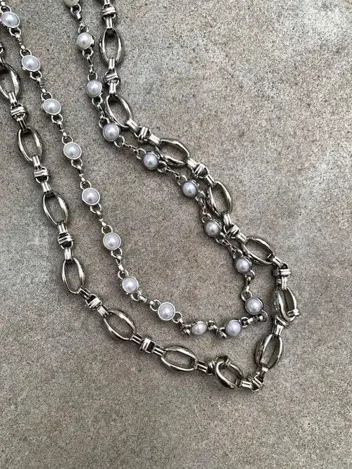 VIBE Riruuko x Endo 2 Layer Natural Echo Pearled Wallet Chain Size ONE SIZE - 3 Thumbnail