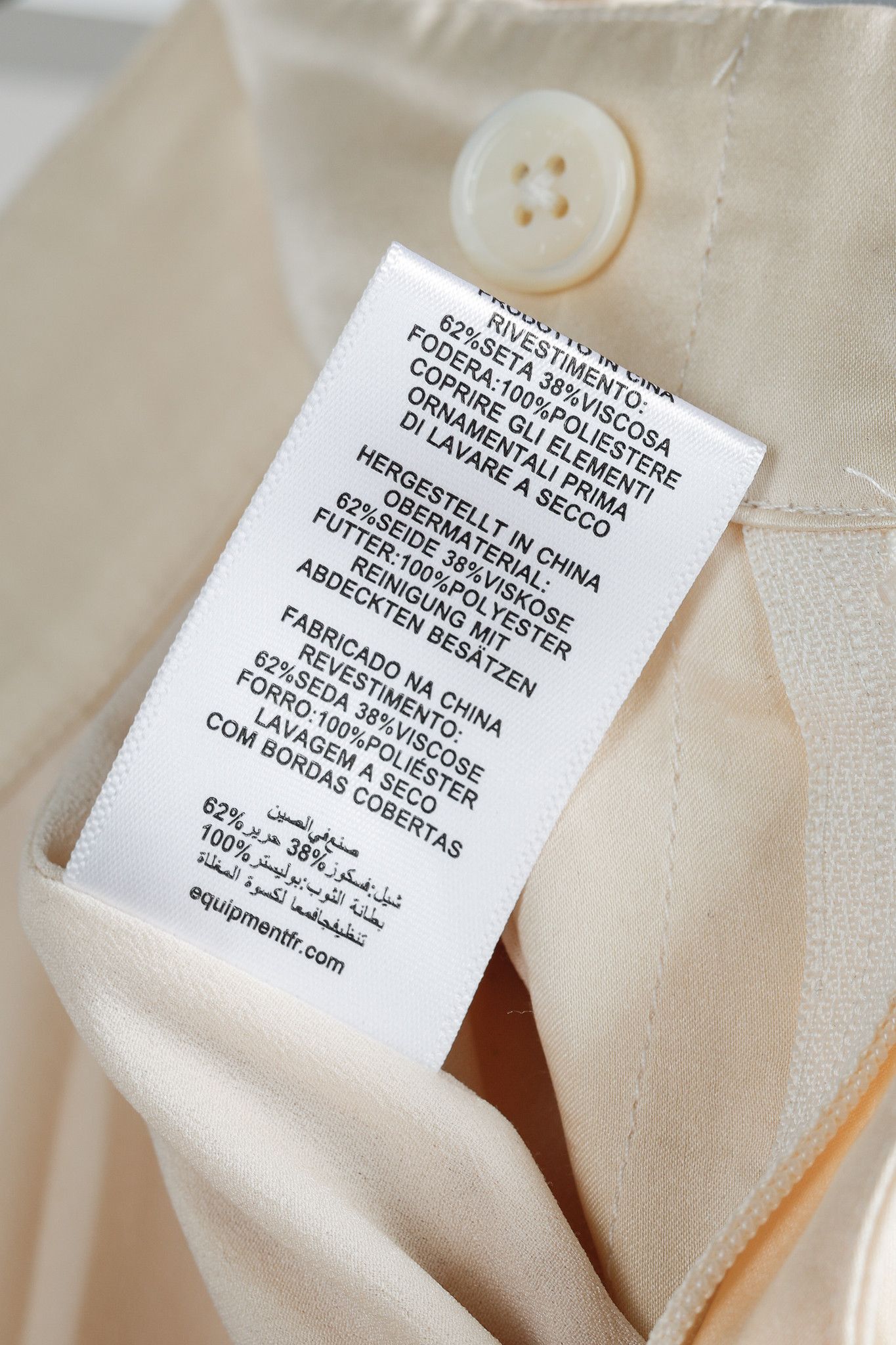 Equipment Equipment Evonne Cream Floral Silk Belted Trousers Size 27" / US 4 / IT 40 - 13 Thumbnail