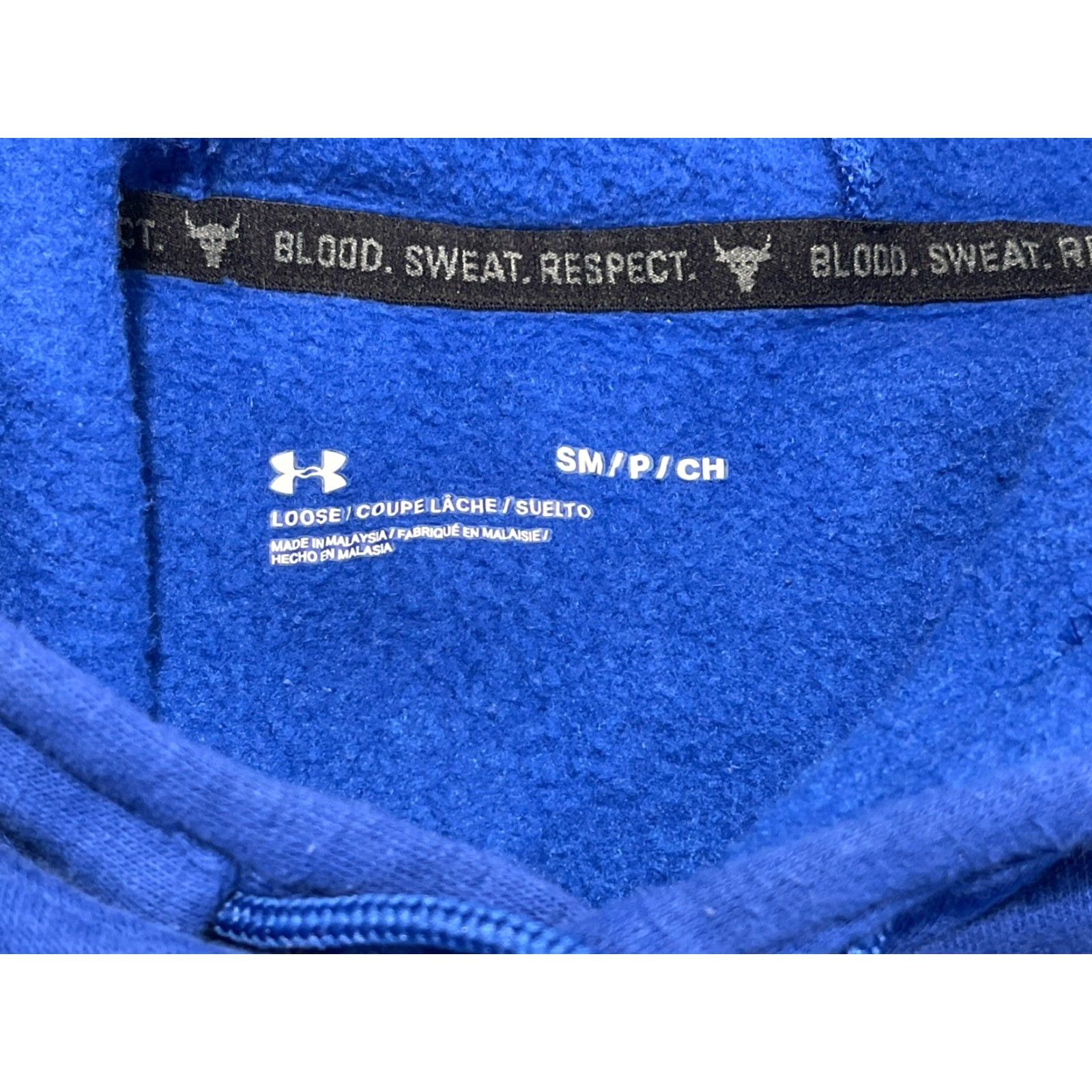 Under Armour Under Armour Men’s Small Project Rock Charged Cotton Sleeveless Fleece Hoodie Blue Size US S / EU 44-46 / 1 - 6 Thumbnail