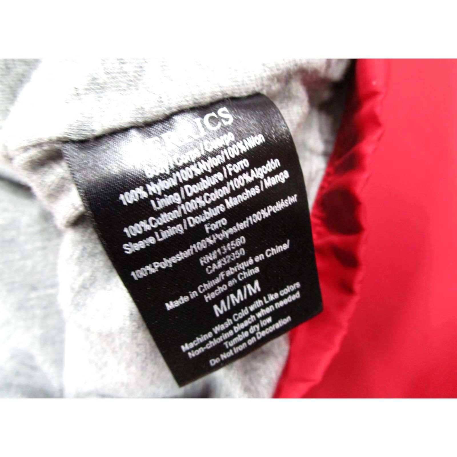 Coach The Berrics Mens Red Snap Up Coach Fleece Lined Jacket - Nylon Polycotton - Short Coat - Logo, Pockets - Classic Fit - M Size US M / EU 48-50 / 2 - 4 Thumbnail