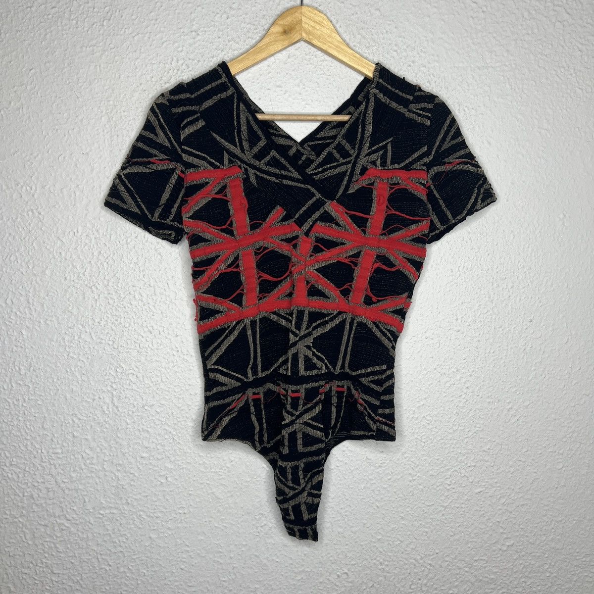 Designer × Vivienne Westwood × Wolford Vivienne Westwood x Wolford Bodysuit 2002 String Black Red Size M / US 6-8 / IT 42-44 - 2 Thumbnail
