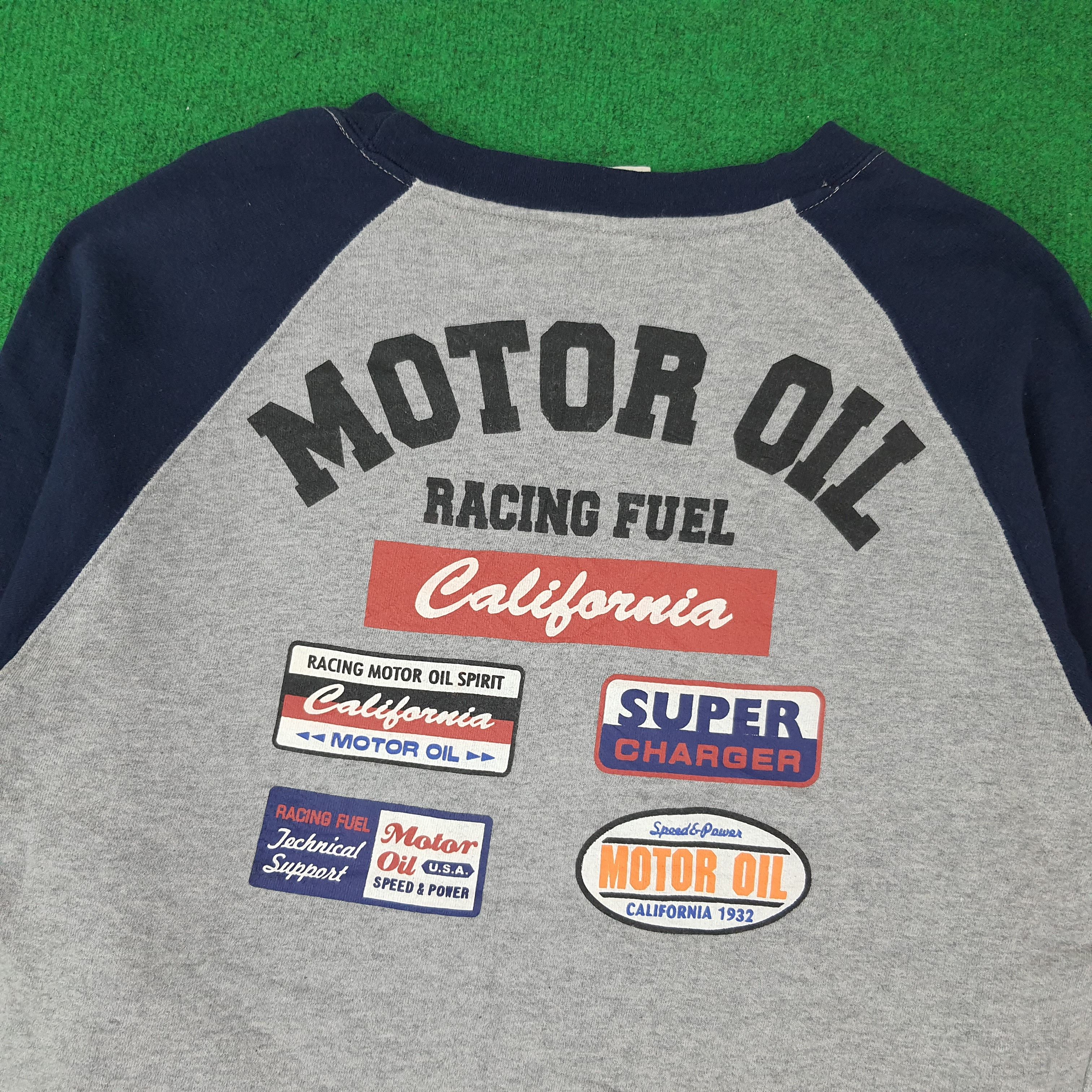 Vintage Vintage Lubricant 76 Motor Oil Raglan Sweatshirt C261N5 Size US M / EU 48-50 / 2 - 2 Thumbnail