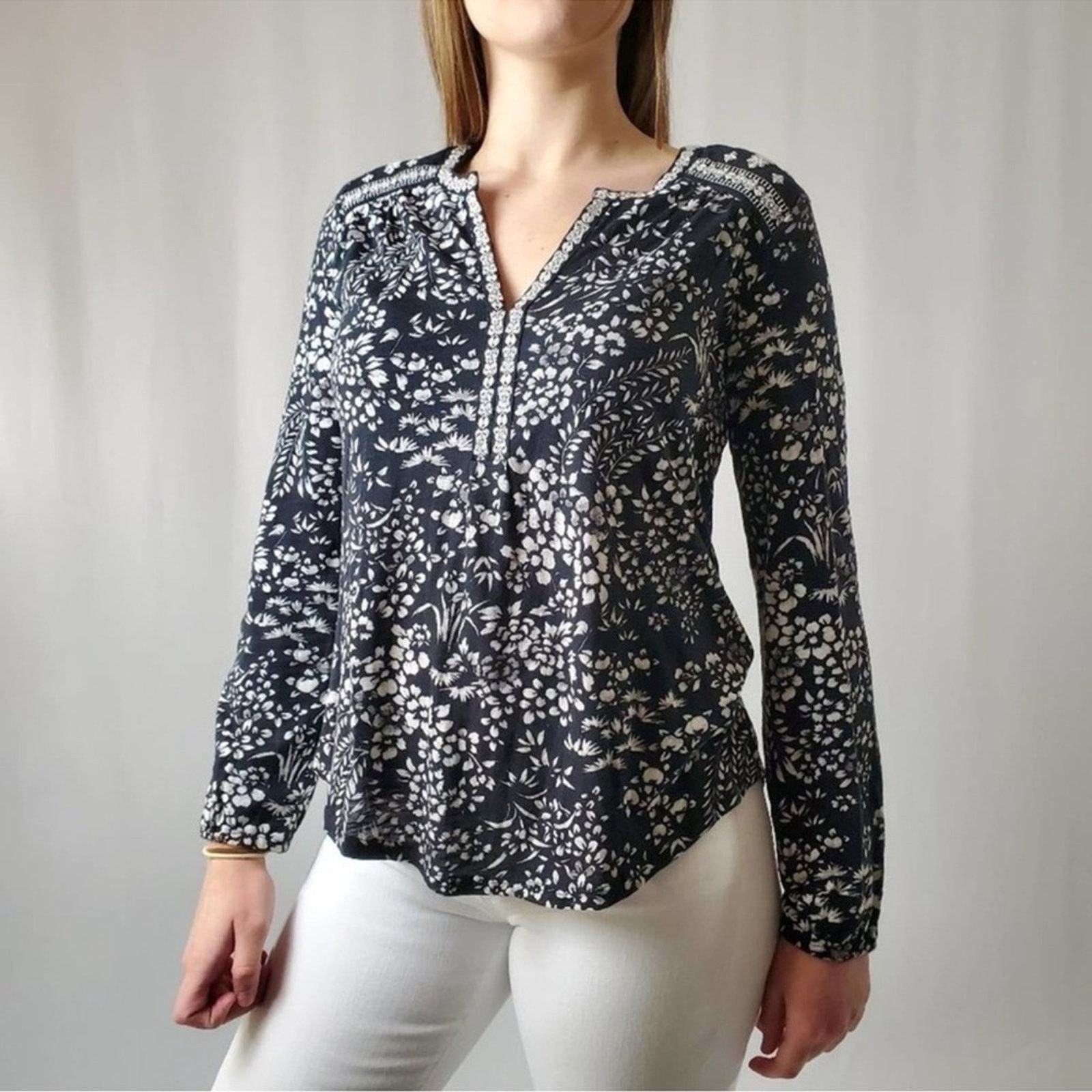 Lucky Brand Lucky Brand Embroidered Top Size S / US 4 / IT 40 - 10 Thumbnail
