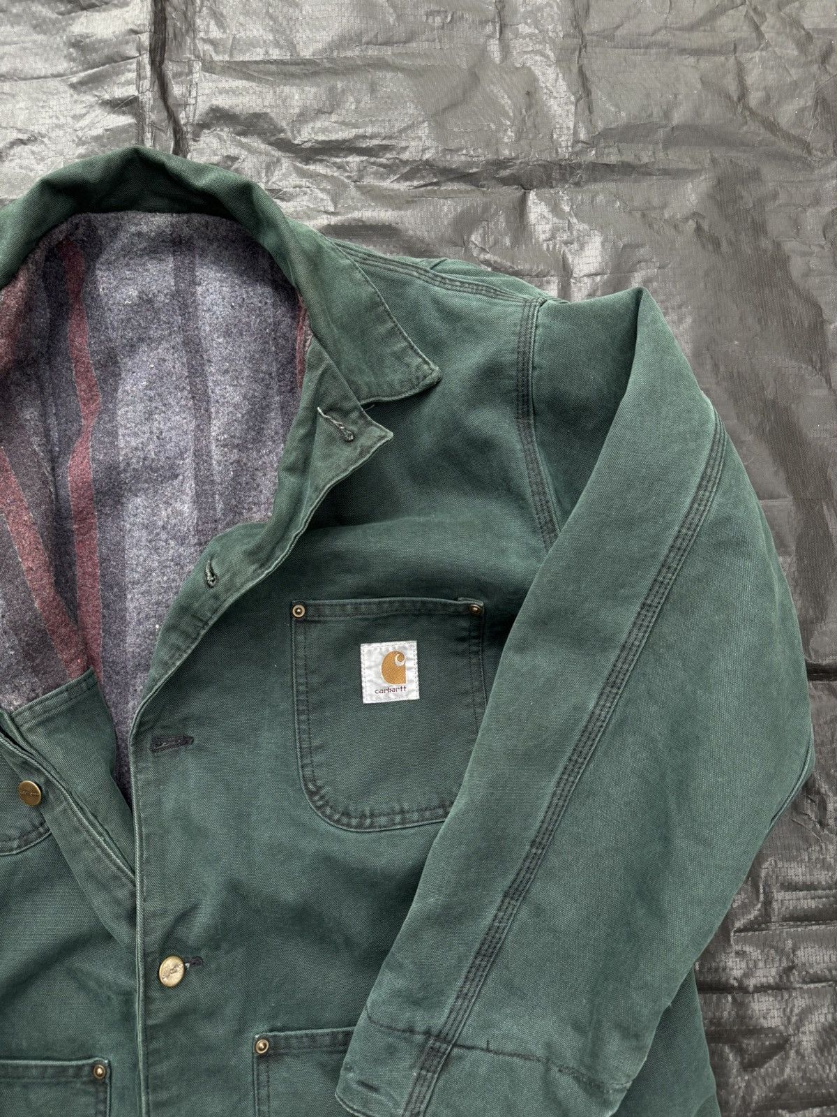 Carhartt Emerald Green Vintage Carhartt jacket Size US L / EU 52-54 / 3 - 3 Thumbnail