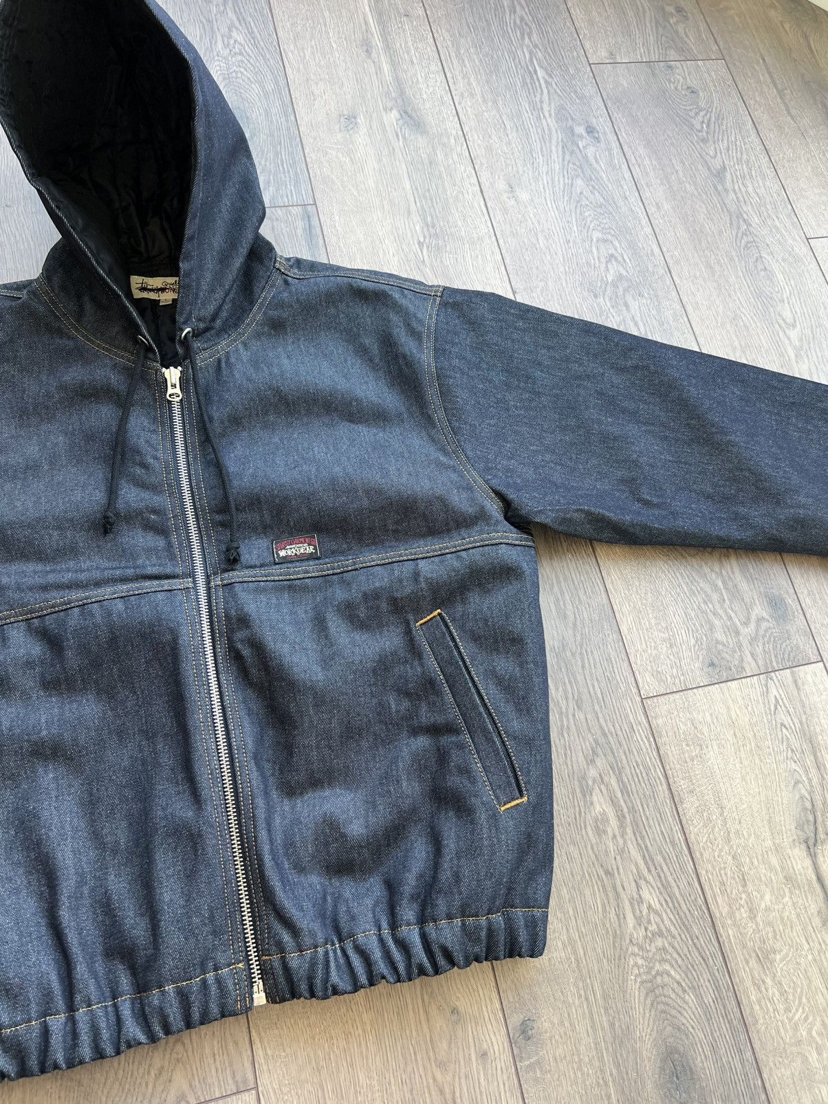Stussy Stussy Raw Denim Insulated Work Jacket Large Size US L / EU 52-54 / 3 - 8 Thumbnail