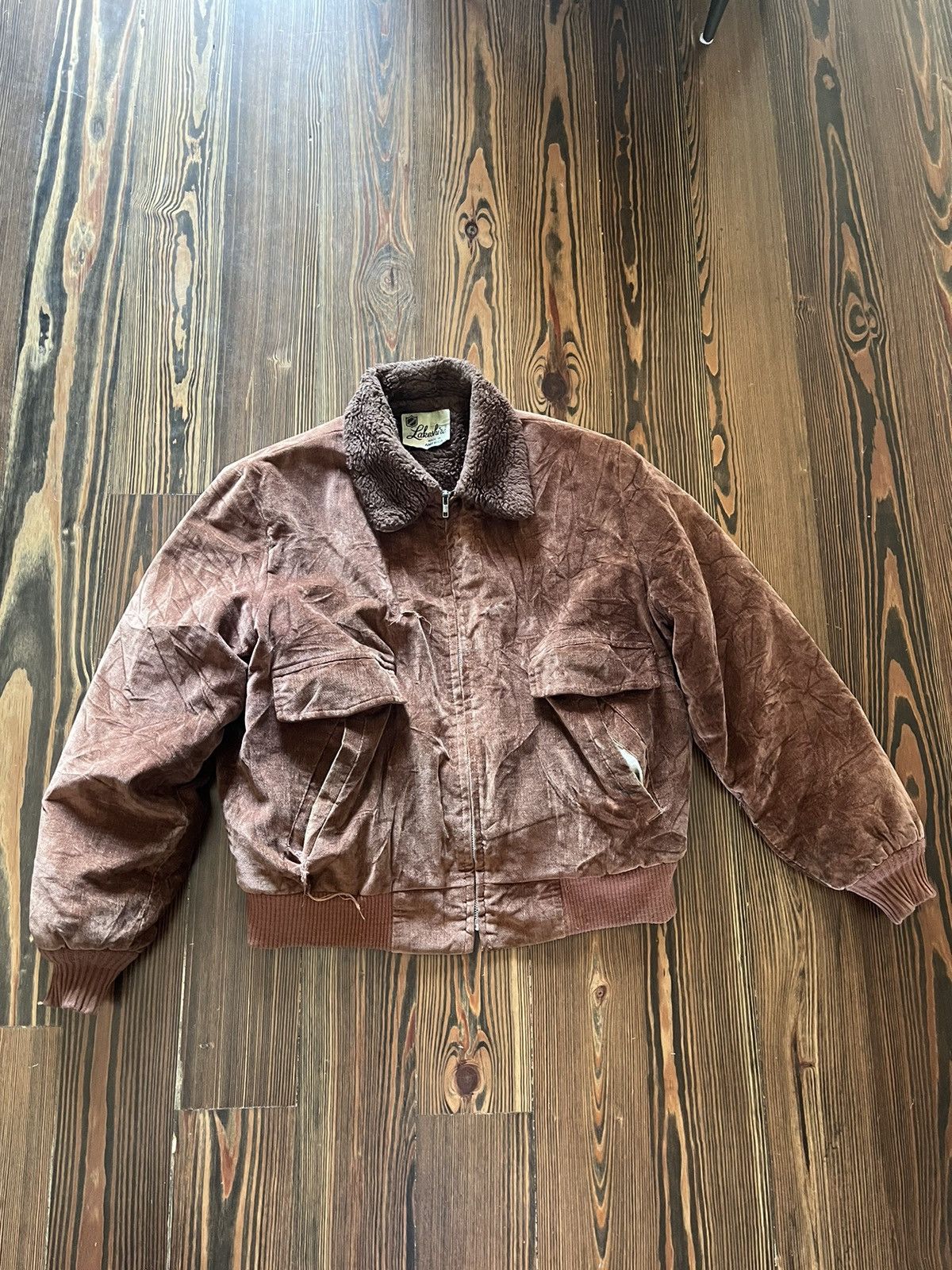 Vintage Vintage Corduroy Sherpa Bomber Jacket Size US M / EU 48-50 / 2 - 1 Thumbnail