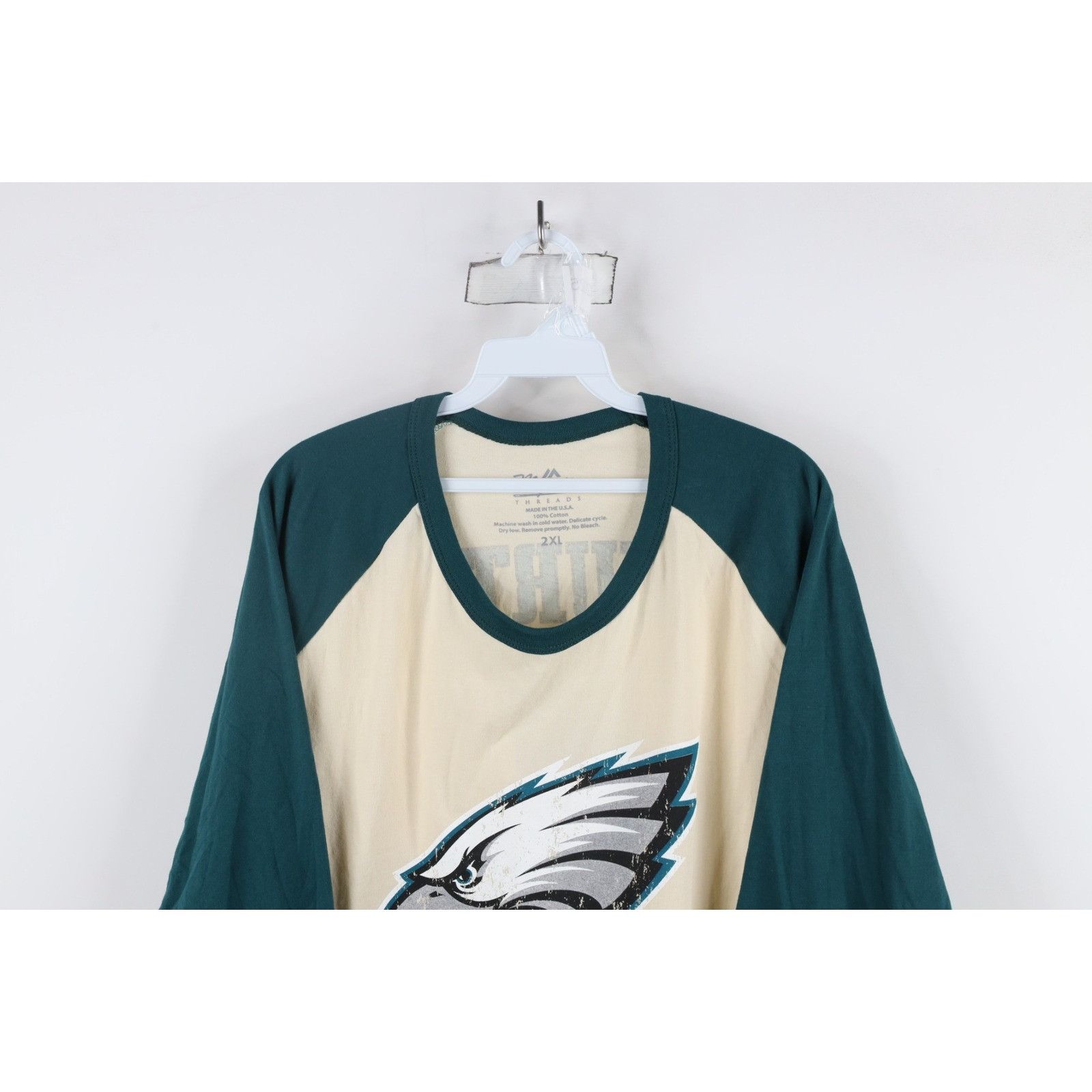 Majestic Majestic Hurts Philadelphia Eagles Football Jersey Raglan Size US XXL / EU 58 / 5 - 2 Thumbnail