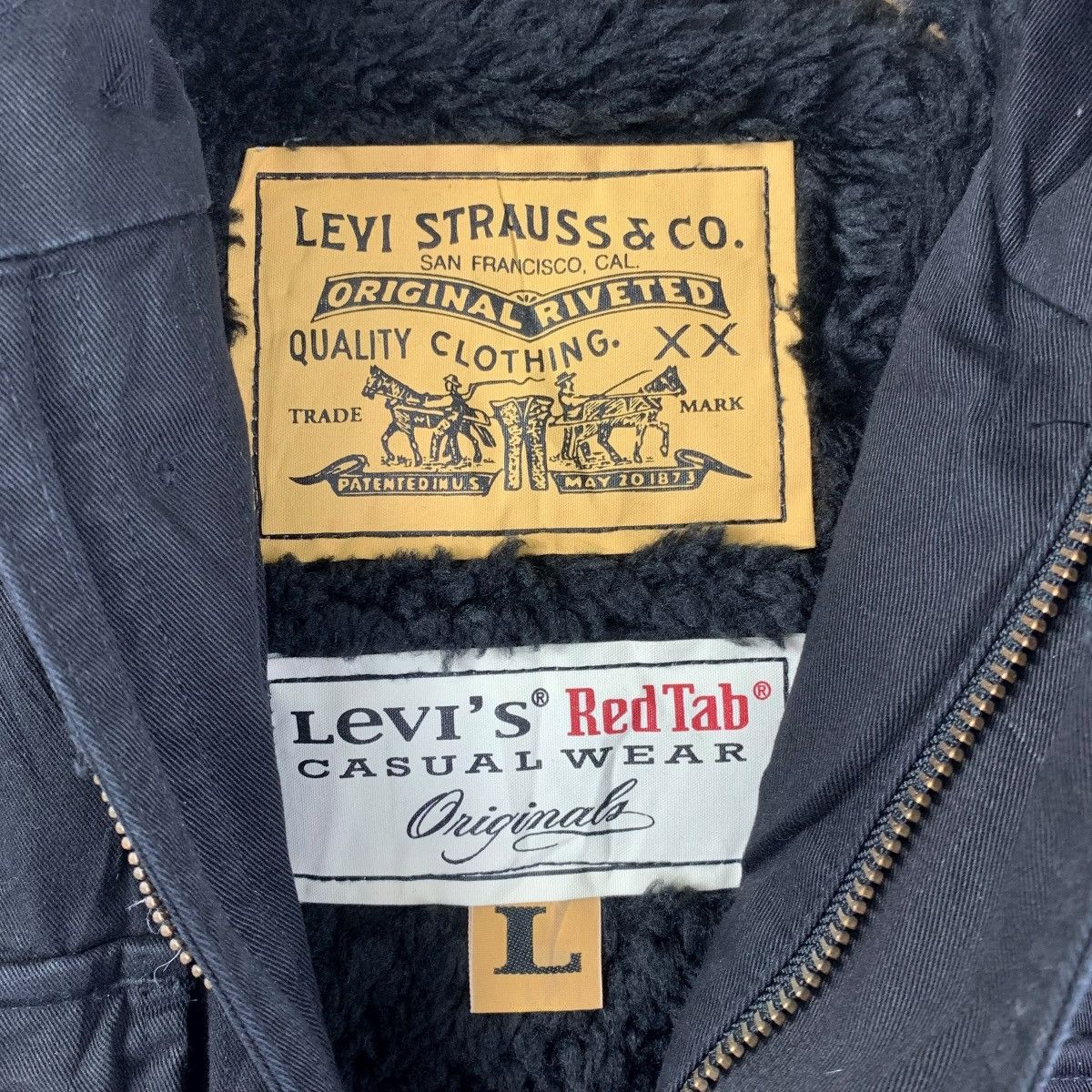 Levi's Vintage LEVI’S RED TAB Black Hooded Field Jacket Size US L / EU 52-54 / 3 - 3 Thumbnail