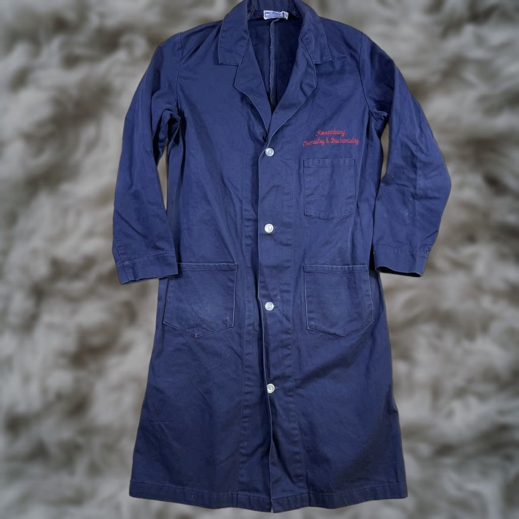 Vintage VINTAGE Quincy Specialties Lab Coat Coat Long Cotton Blue 40 Men Regular Overcoat Workwear 60s 50s 70s Mens Size US XXS / EU 40 - 1 Thumbnail