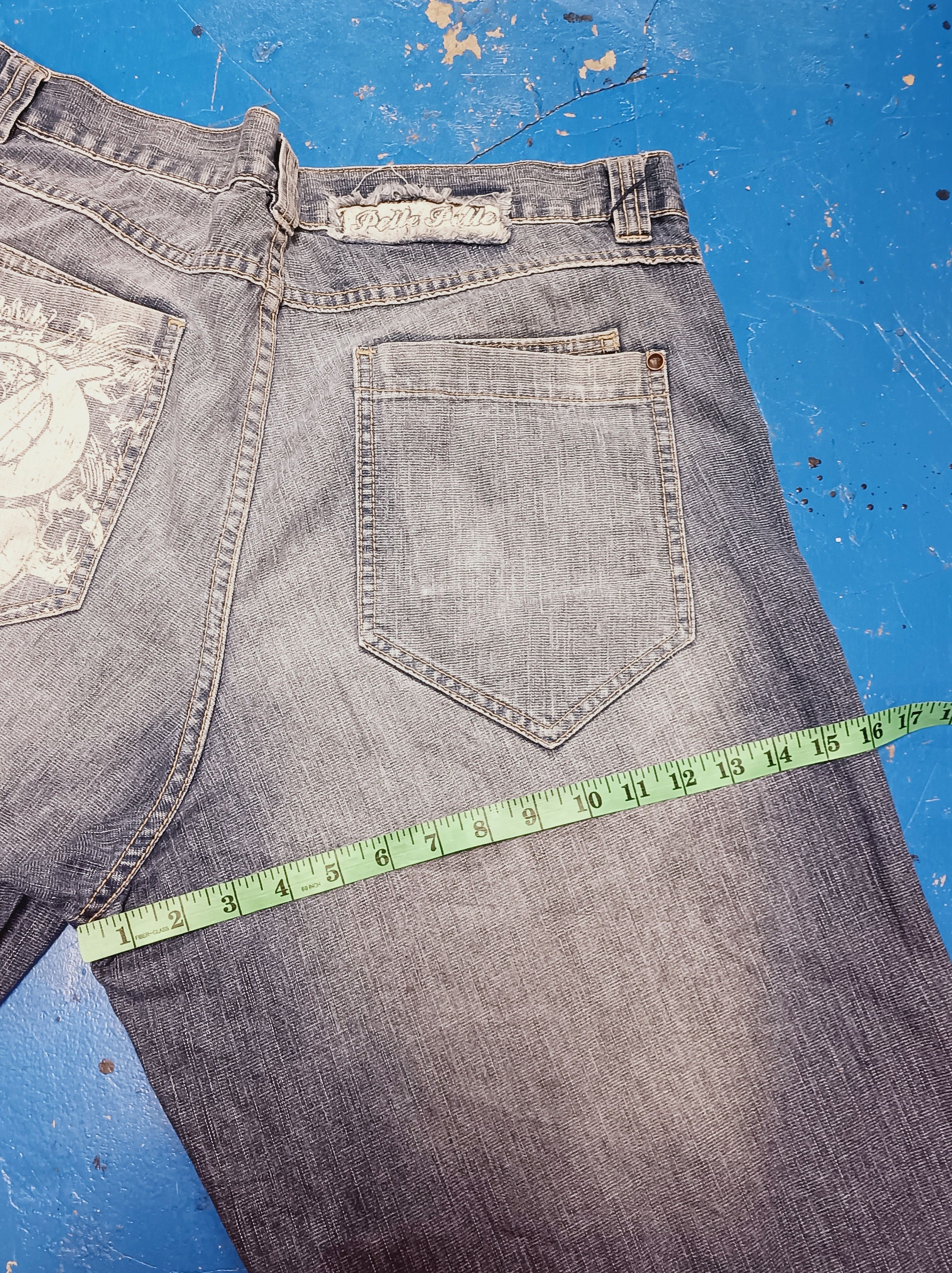 Pelle Pelle PELLE PELLE Baggy Denim Jeans – Y2K Hip Hop Style Size US 38 / EU 54 - 11 Thumbnail