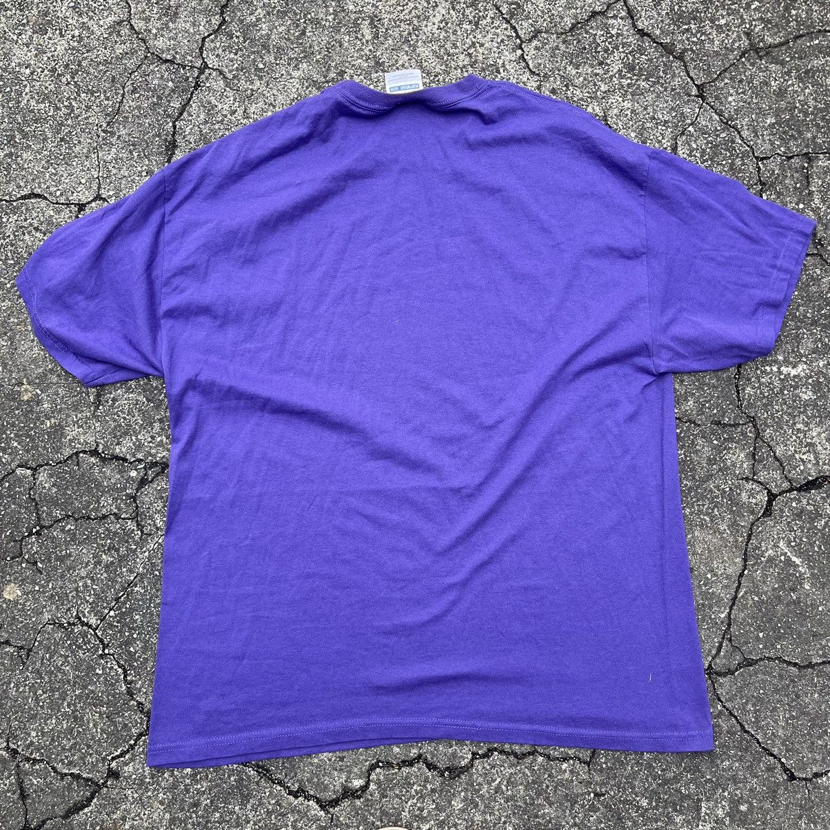 Hanes × Vintage Vintage Y2K HANES HEAVYWEIGHT Purple Blank Shirt Size US XL / EU 56 / 4 - 4 Thumbnail