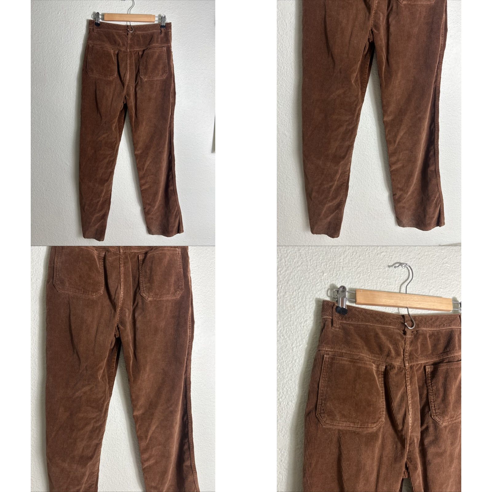 Sears VINTAGE Sears Women’s Pants Brown Corduroy 14 Zipper Broken 30x30 Size 36" / US 14 / IT 50 - 8 Thumbnail