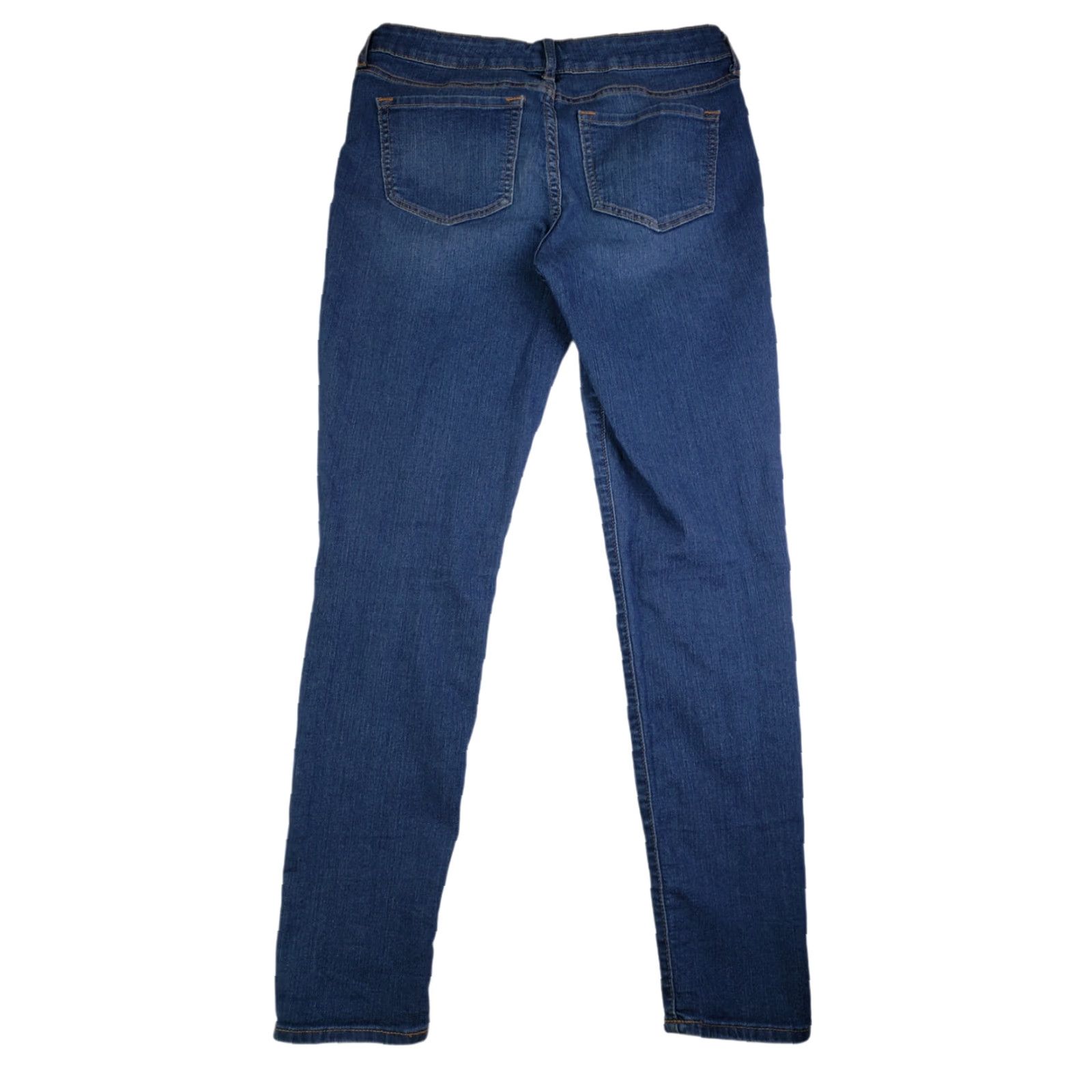 Old Navy OLD NAVY Womens Super Skinny Mid Rise Jeans 6R 28x28 Blue Denim Stretch Regular Belt Loops Zip 9-014 Womens Size 28" / US 6 / IT 42 - 4 Thumbnail