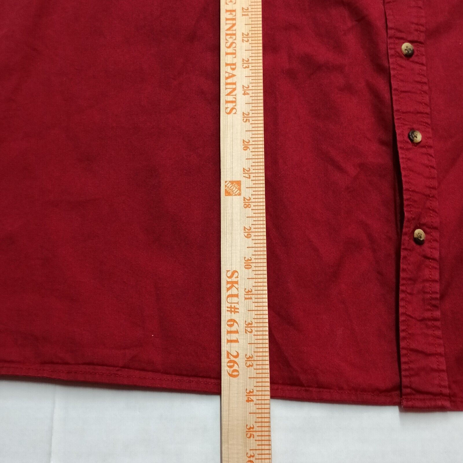 & Other Stories Canyon Ridge Shirt Men's 3XLT Red Button-Up Pockets Size US XXL / EU 58 / 5 - 6 Thumbnail