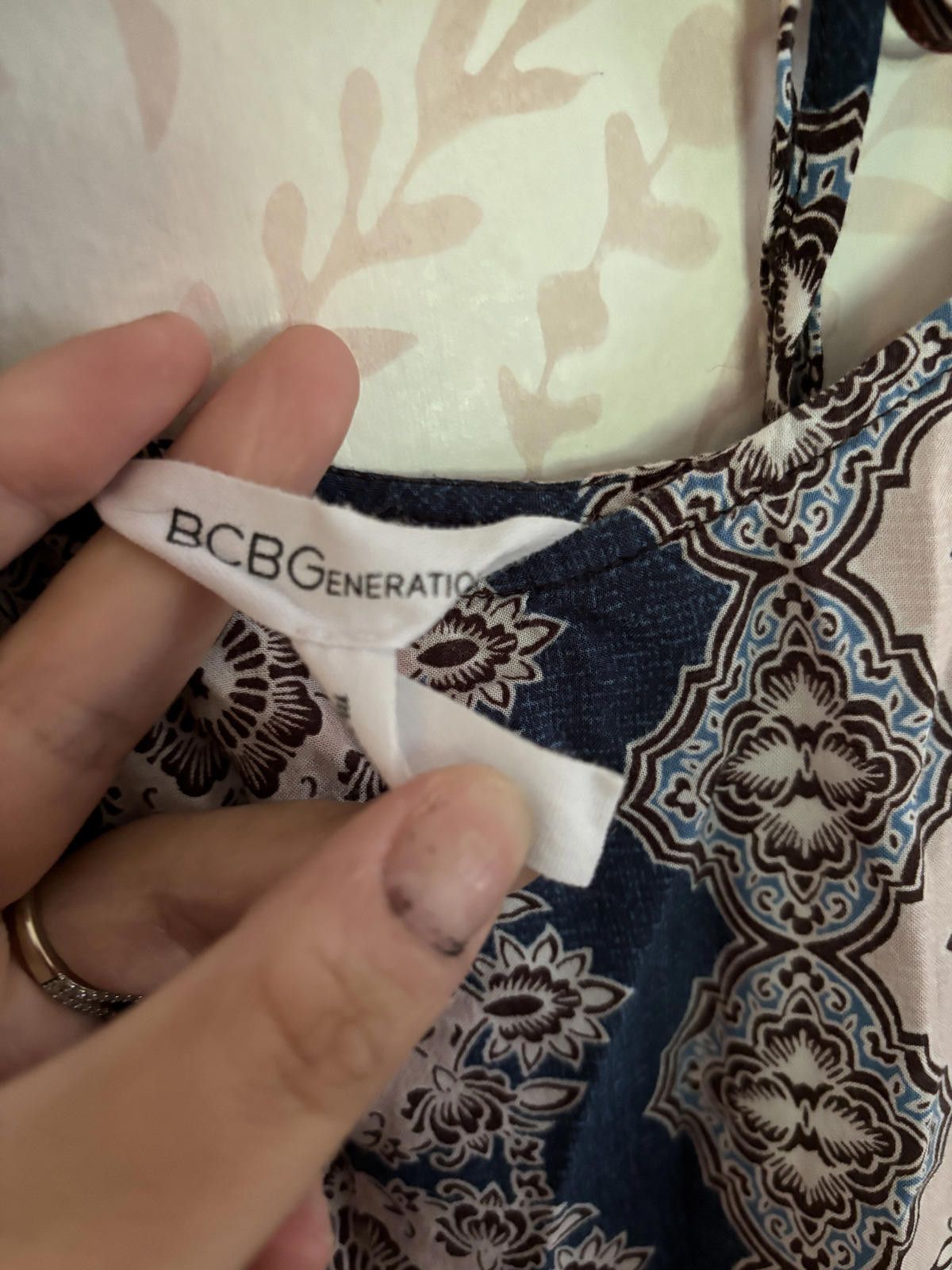 Designer BCBG Generation Trendy Patterned Romper S Size 28" / US 6 / IT 42 - 4 Thumbnail