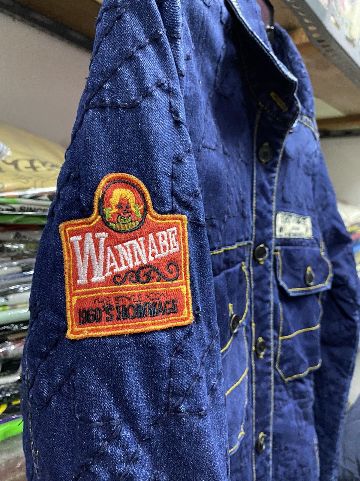 Japanese Brand LESHOP DENIM WITH PATCHES Size S / US 4 / IT 40 - 8 Thumbnail