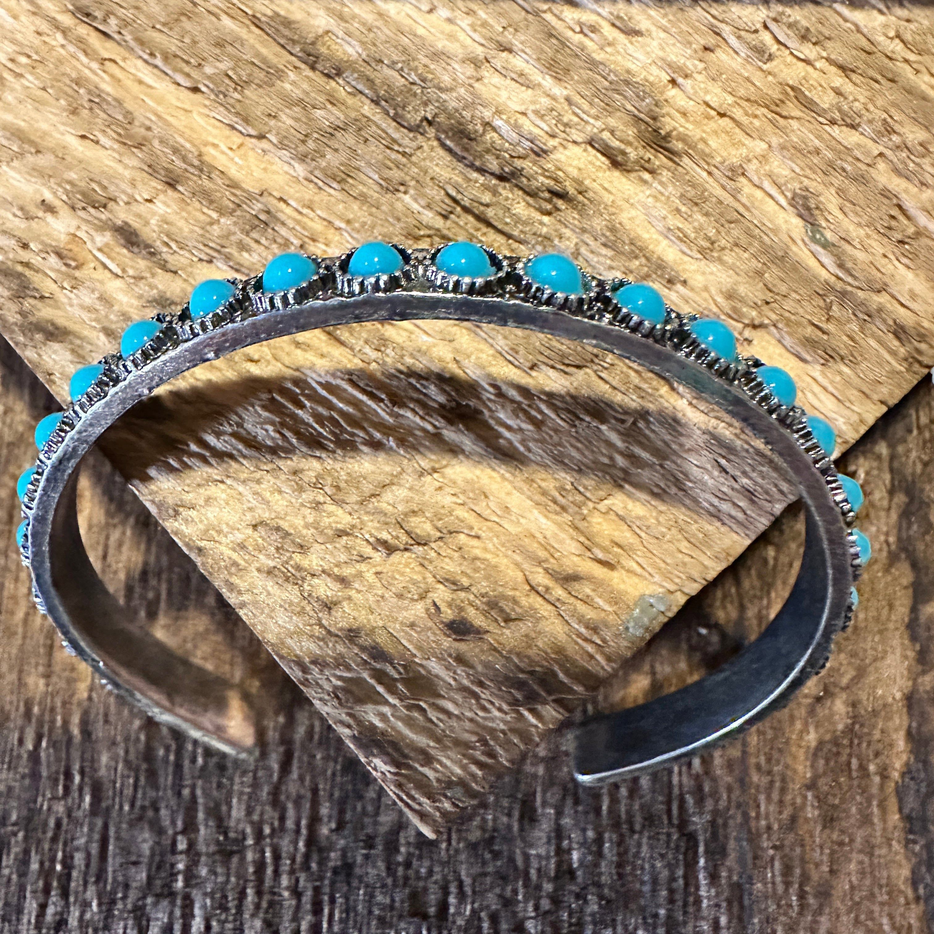 Other Southwestern Boho Vintage Turquoise Cowgirl Open Bangle with Size ONE SIZE - 7 Thumbnail