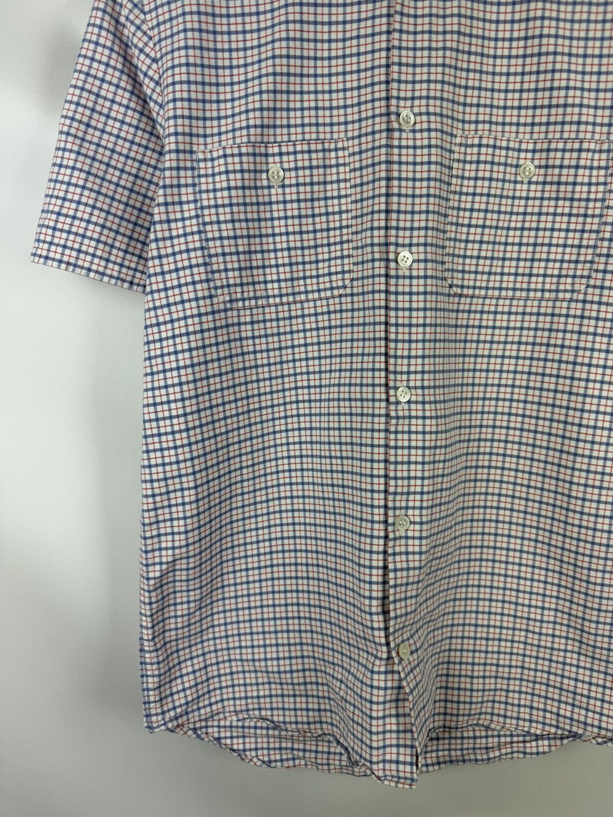 A.P.C. A.P.C. Short Sleeve Cotton Plaid Button Up Classic Shirt Size US S / EU 44-46 / 1 - 7 Thumbnail