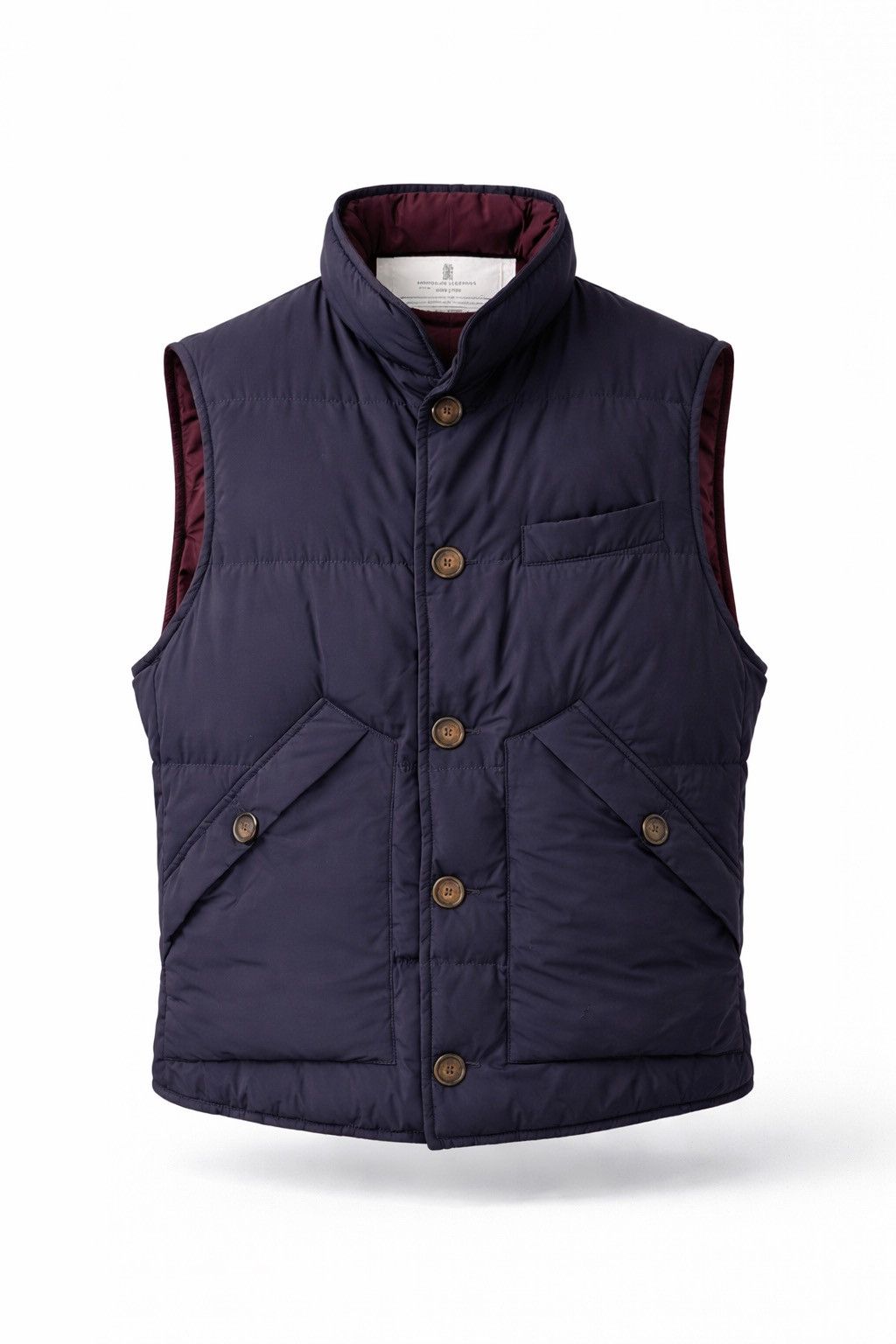 Brunello Cucinelli Brunello Cucinelli Goose Down Vest Blue Size US M / EU 48-50 / 2 - 1 Thumbnail